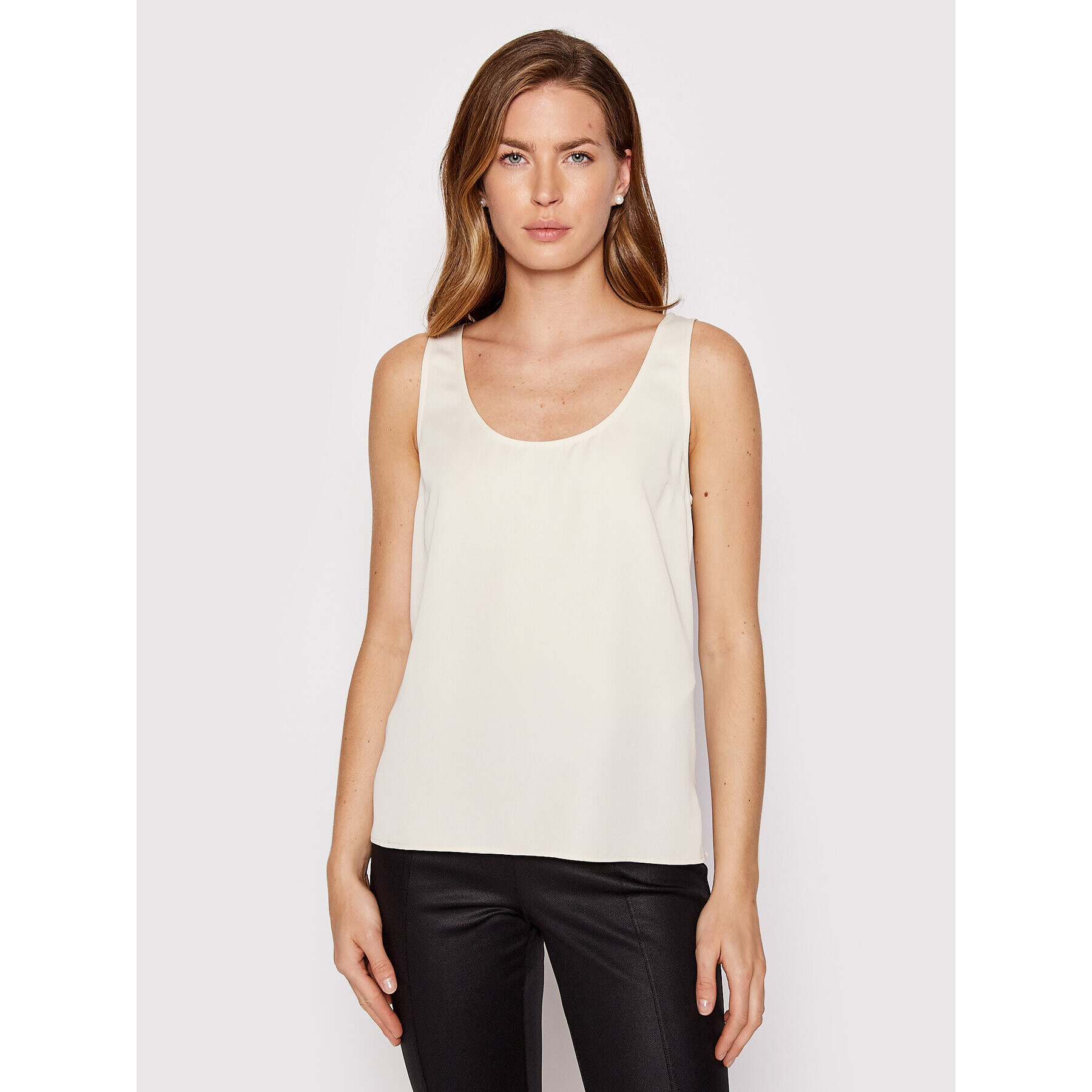 Calvin Klein Top K20K203795 Bež Relaxed Fit - Pepit.si