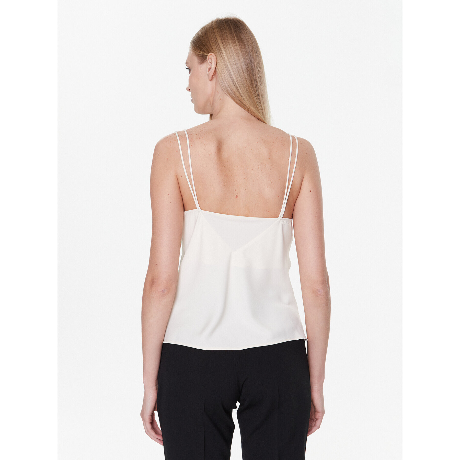 Calvin Klein Top K20K205543 Écru Regular Fit - Pepit.si