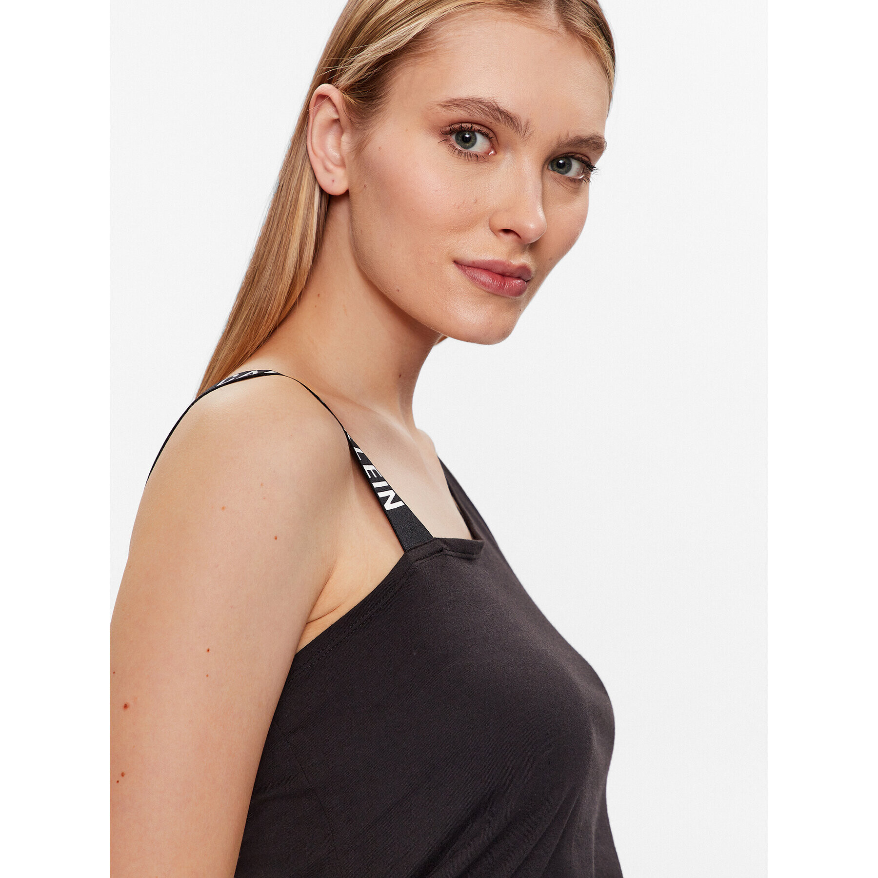 Calvin Klein Top KW0KW02198 Črna Regular Fit - Pepit.si