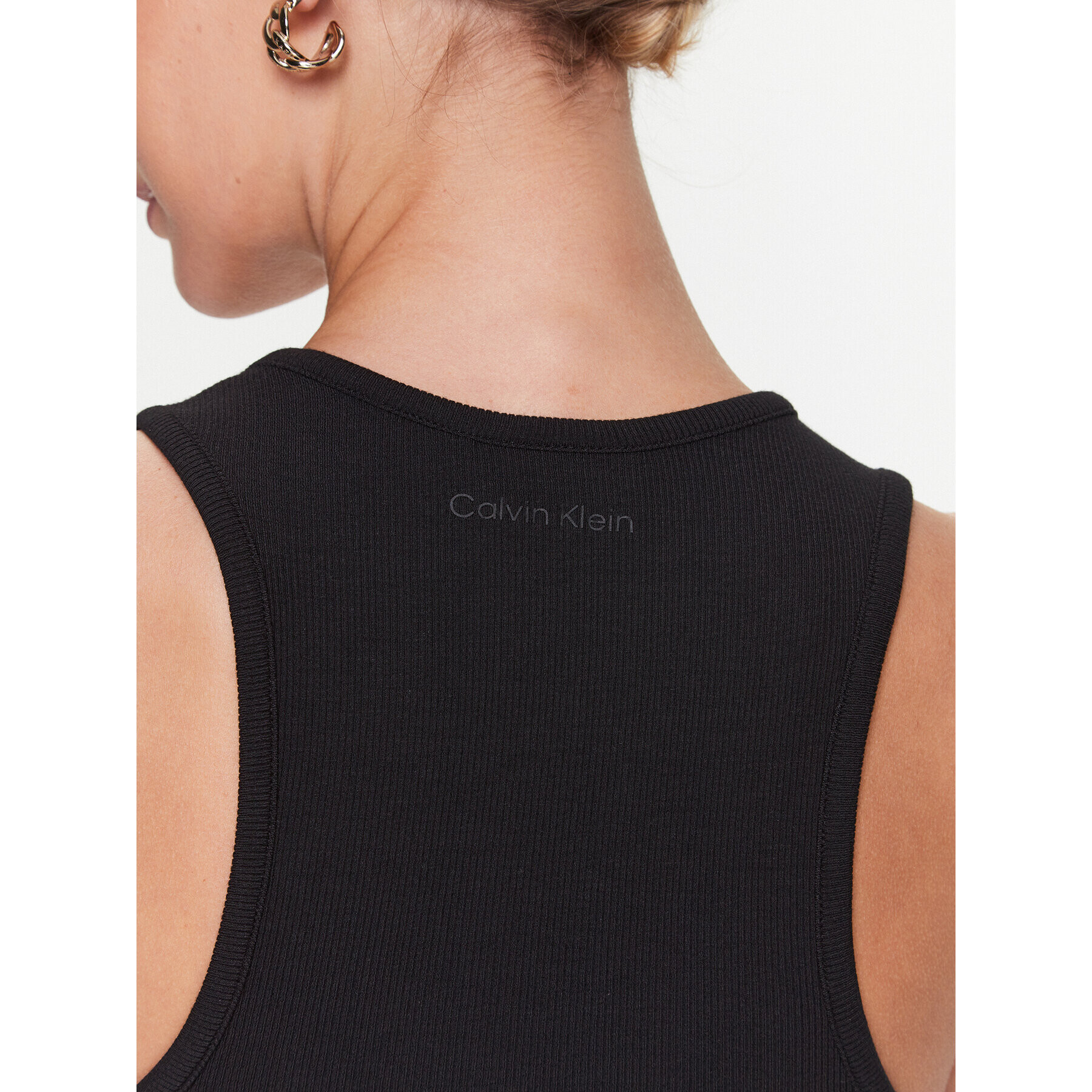 Calvin Klein Top Modal Rib Tank K20K205546 Črna Slim Fit - Pepit.si