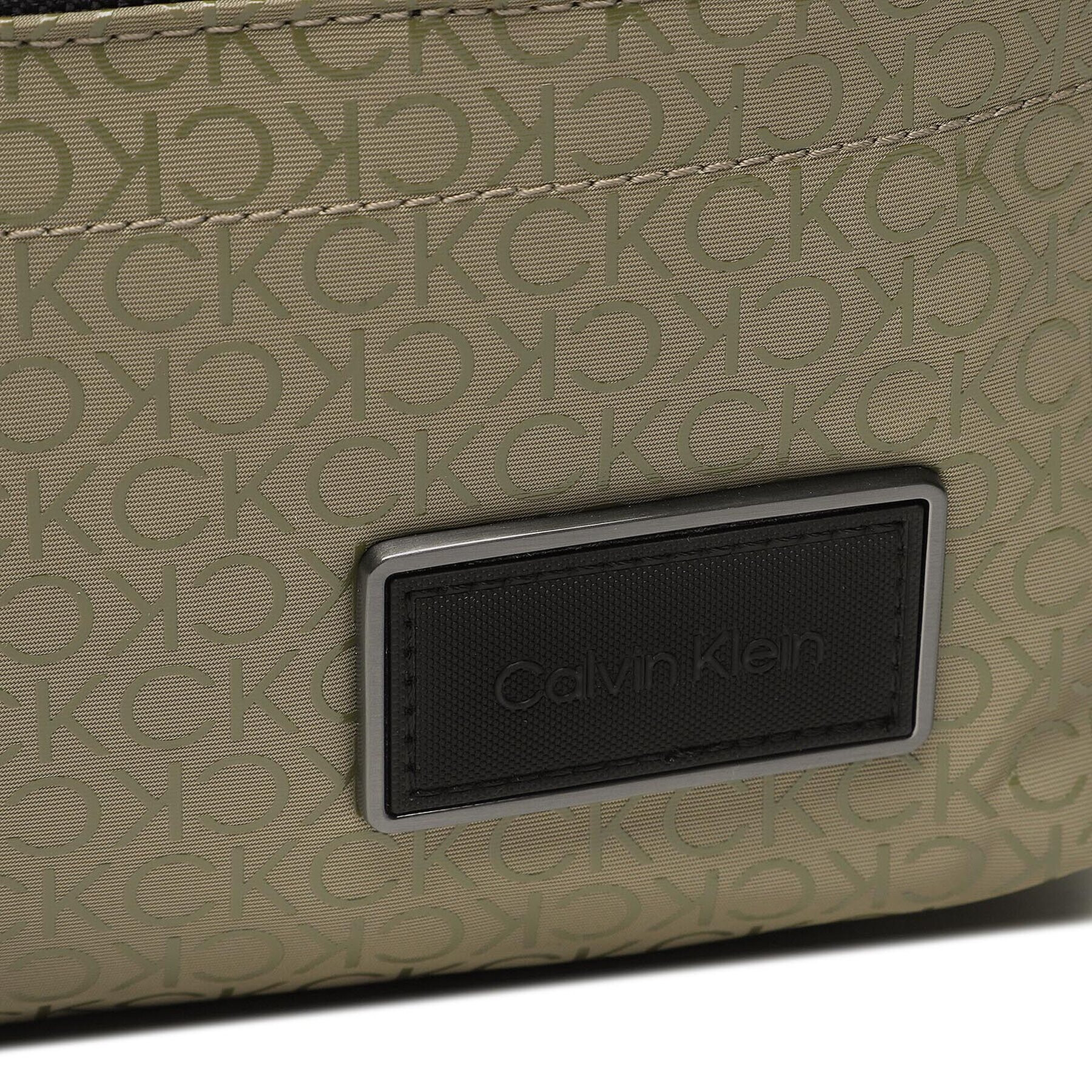 Calvin Klein torba za okoli pasu Ck Elevated Waistbag Mono K50K510276 Khaki - Pepit.si