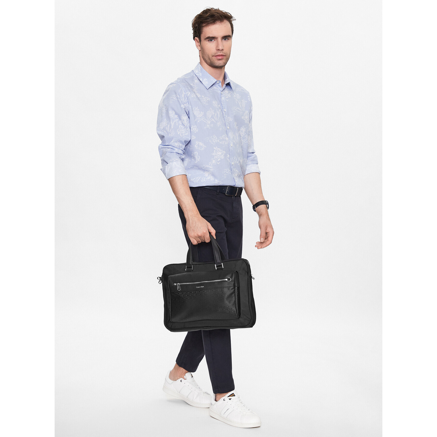 Calvin Klein Torba za prenosnik Ck Elevated Laptop Bag W/Pckt K50K510582 Črna - Pepit.si