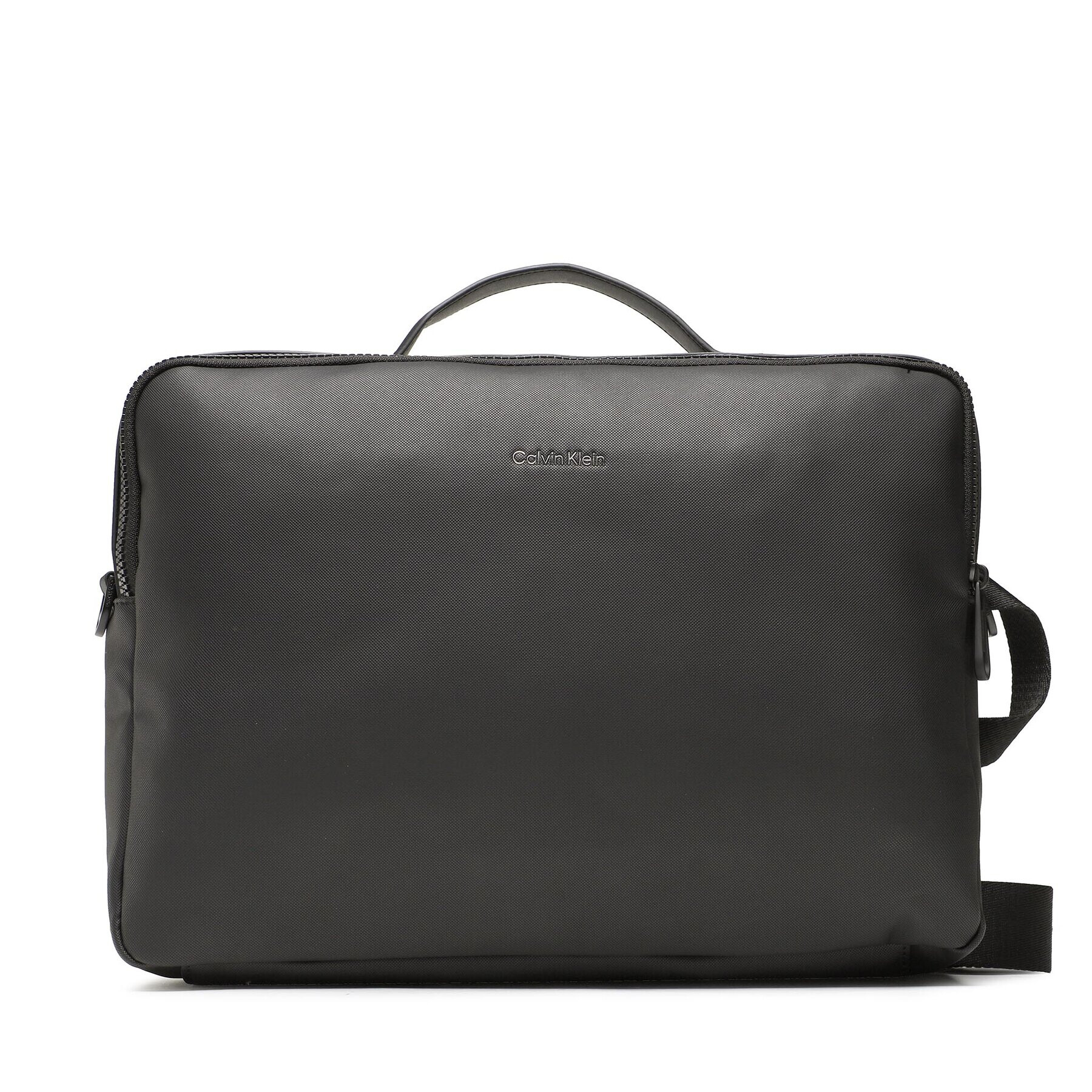 Calvin Klein Torba za prenosnik Ck Must Pique 2G Cony Laptop Bag K50K510260 Črna - Pepit.si