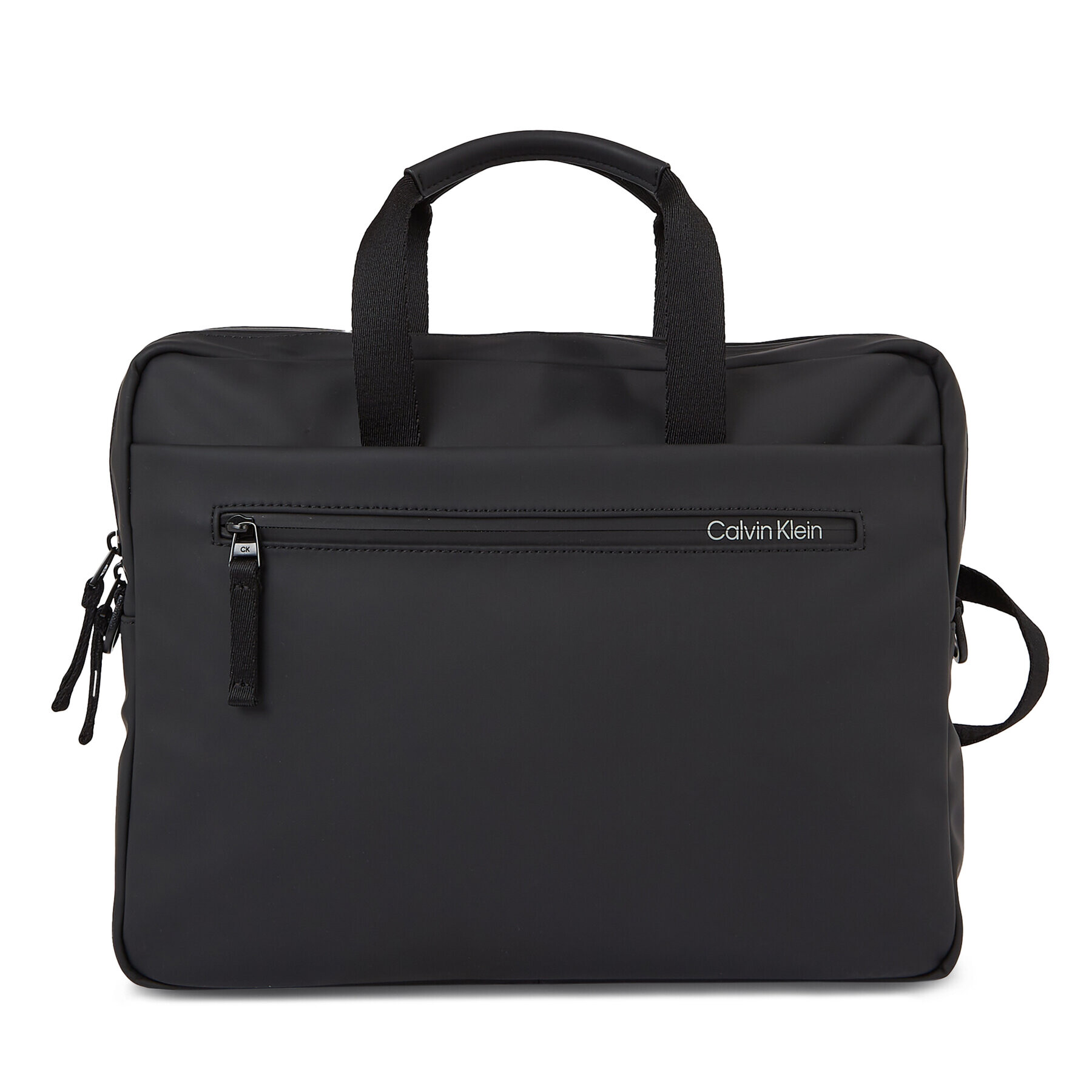 Calvin Klein Torba za prenosnik Rubberized Slim Conv Laptop Bag K50K510796 Črna - Pepit.si