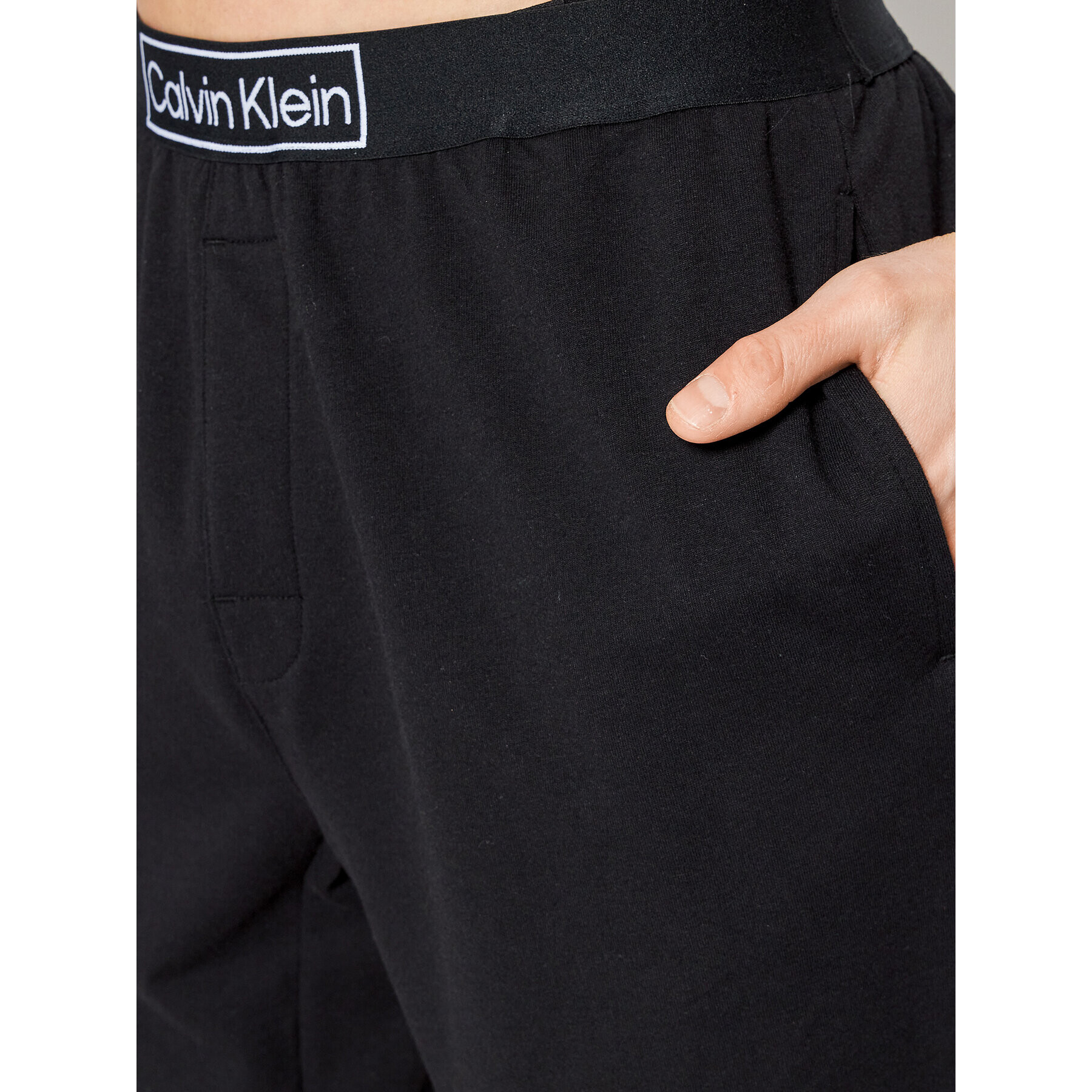 Calvin Klein Underwear Kratke hlače pižama 000NM2271E Črna Regular Fit - Pepit.si