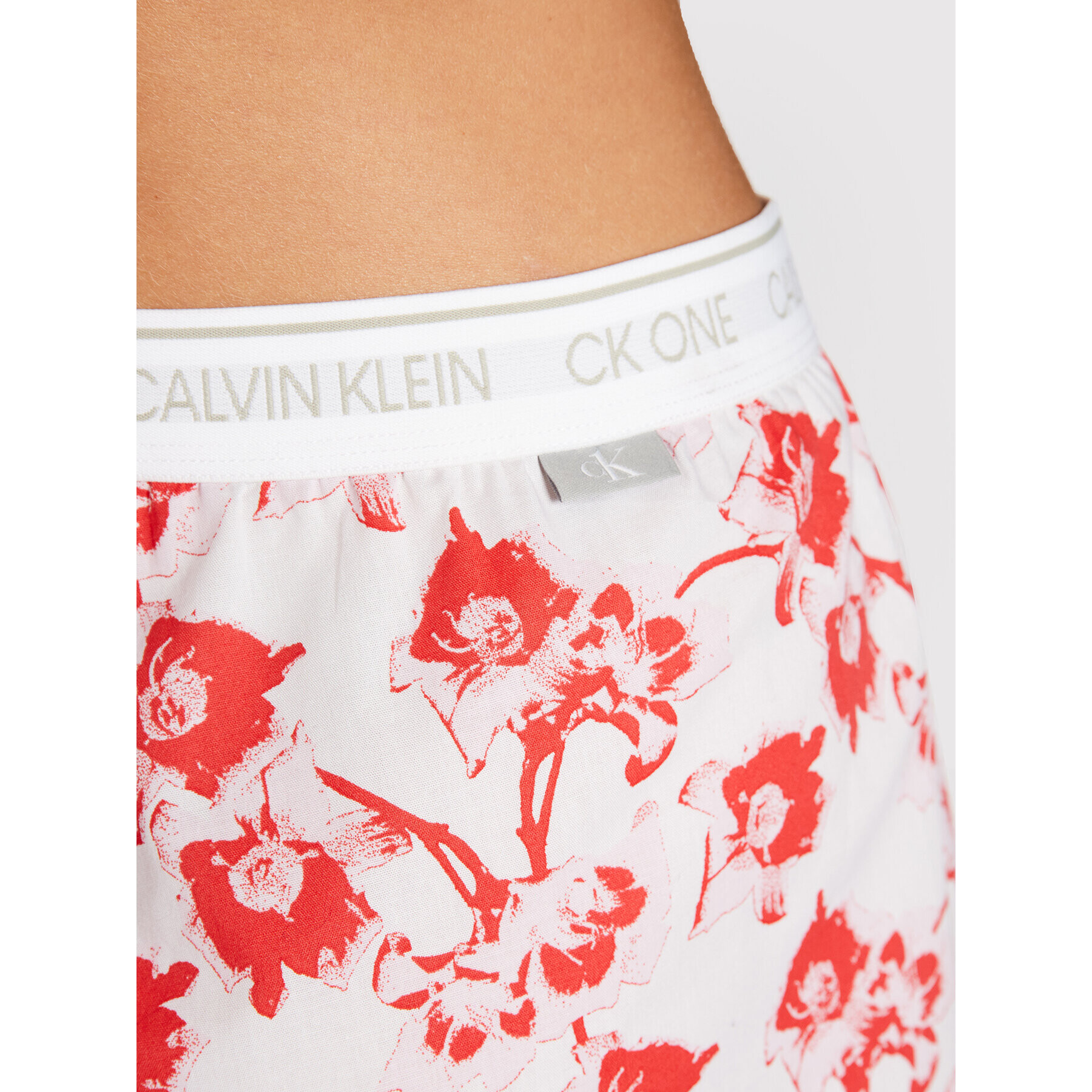 Calvin Klein Underwear Kratke hlače pižama 000QS6437E Bela - Pepit.si