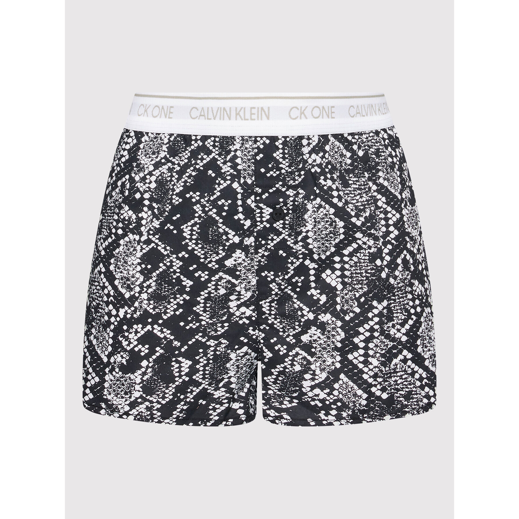 Calvin Klein Underwear Kratke hlače pižama 000QS6437E Črna Regular Fit - Pepit.si