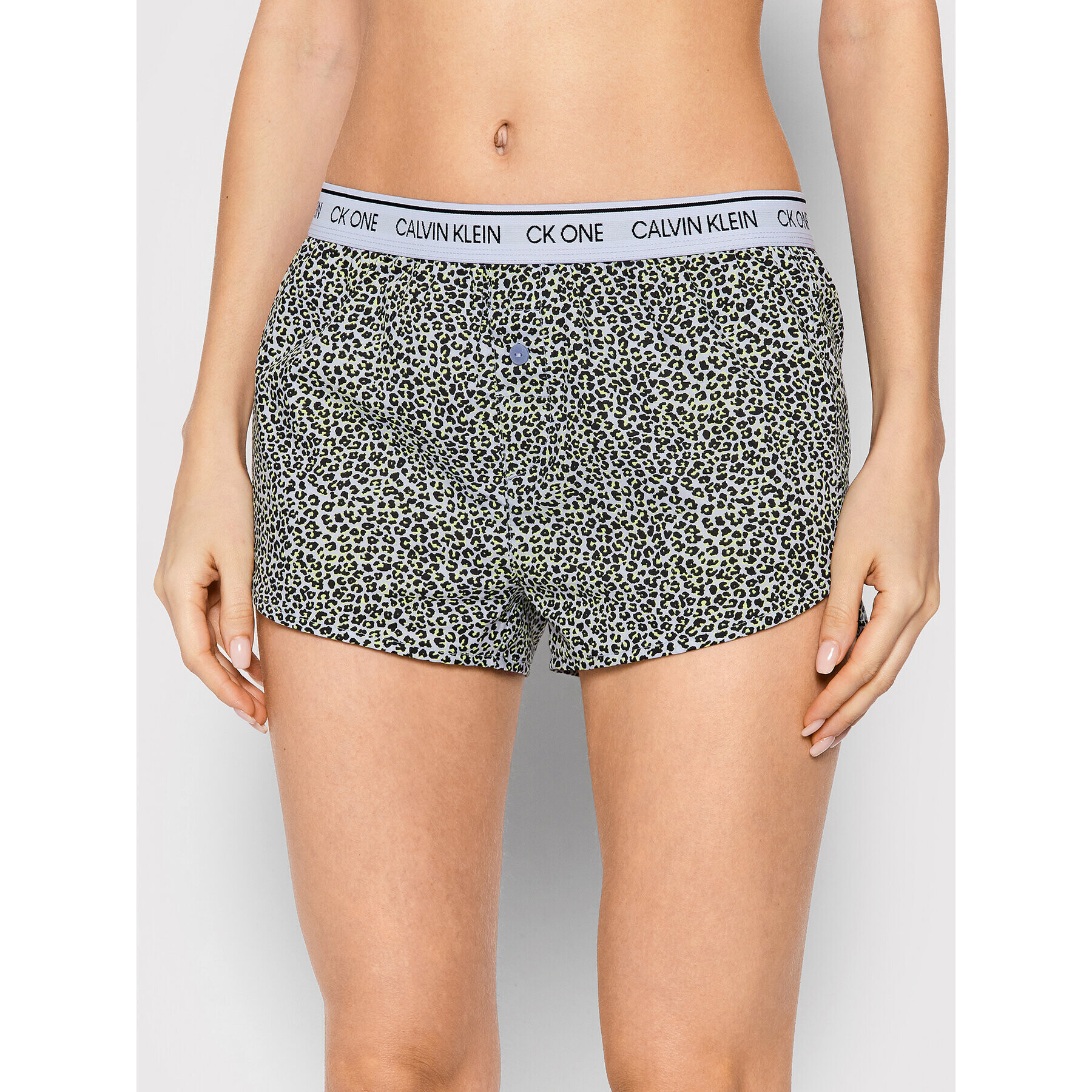 Calvin Klein Underwear Kratke hlače pižama 000QS6437E Pisana Regular Fit - Pepit.si