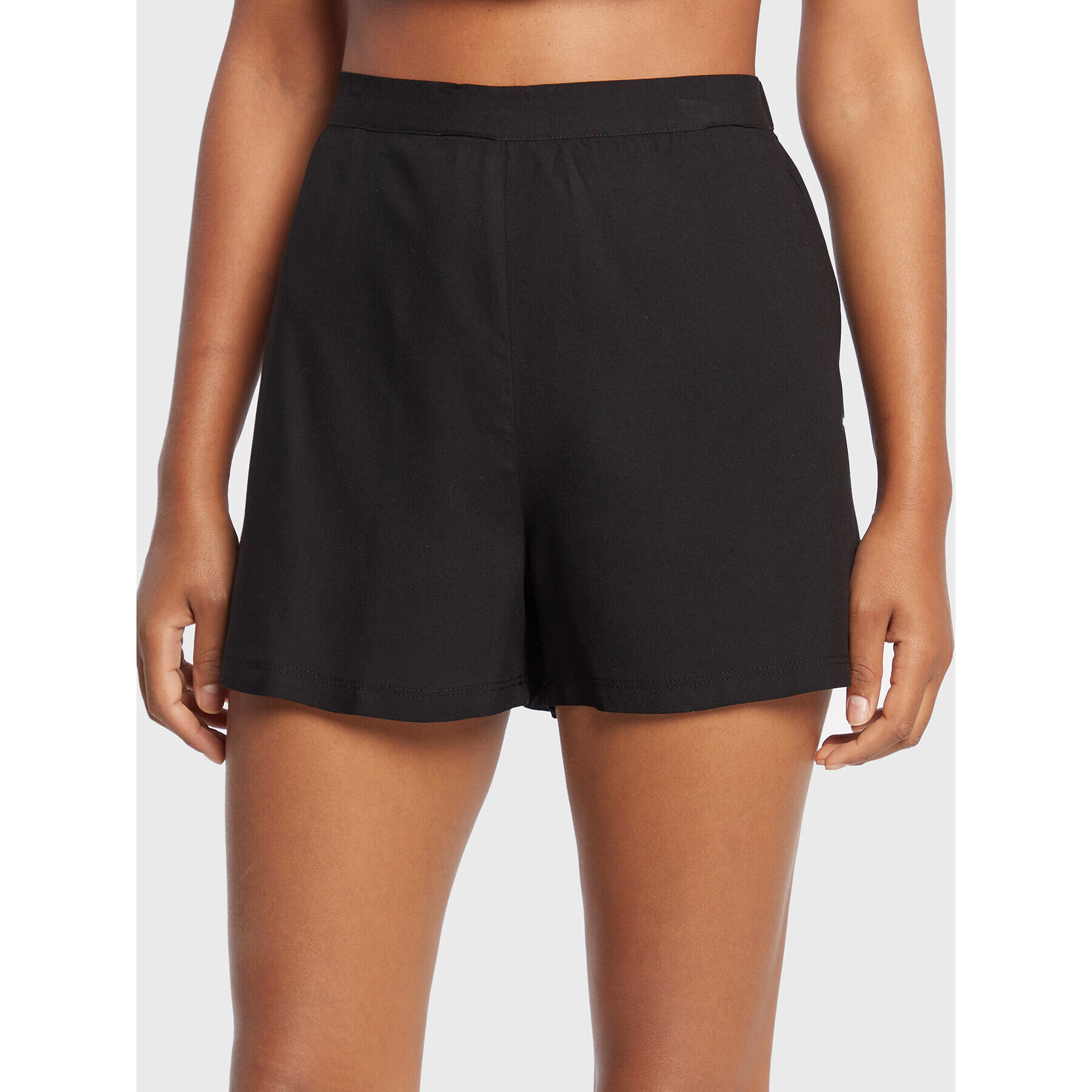 Calvin Klein Underwear Kratke hlače pižama 000QS6851E Črna Regular Fit - Pepit.si