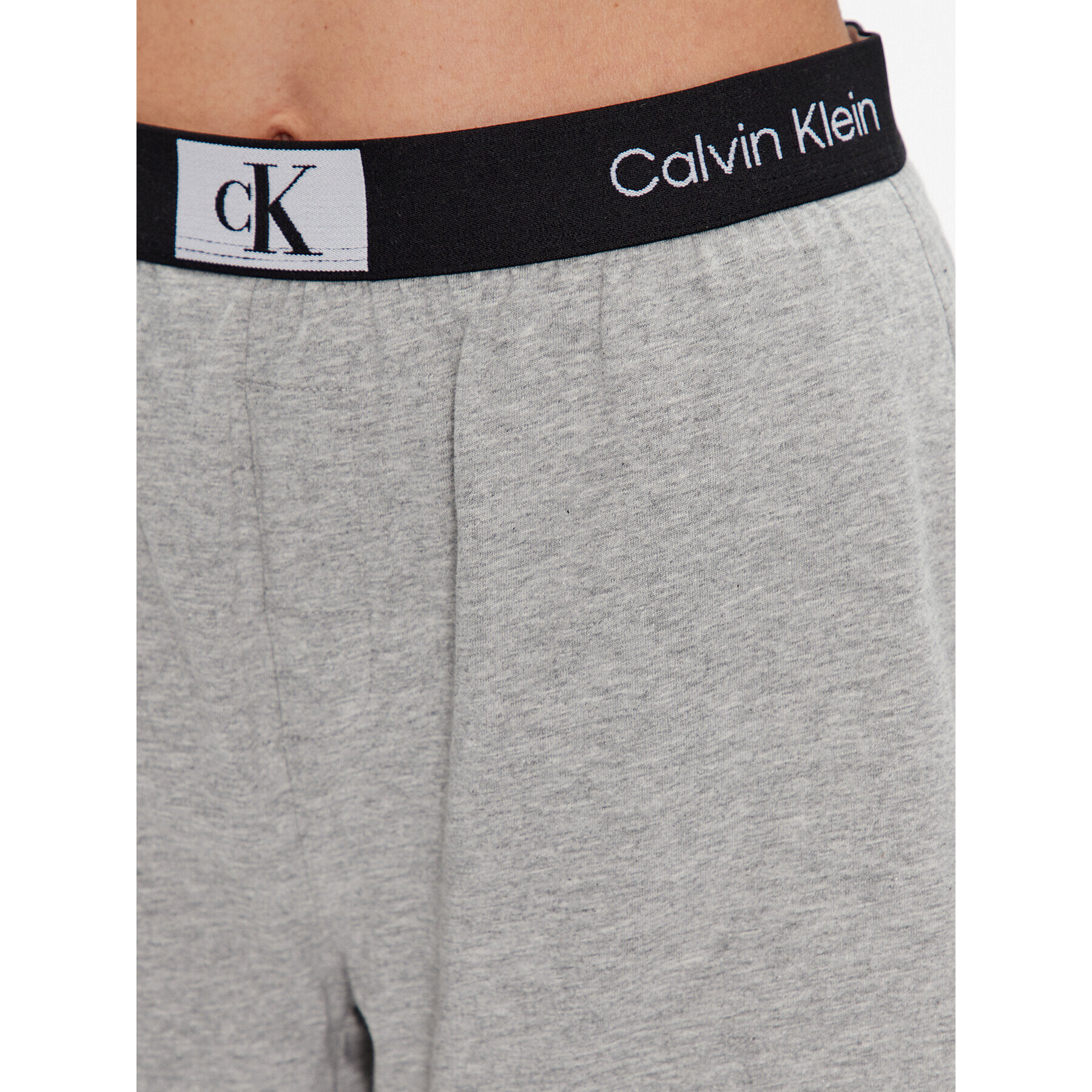 Calvin Klein Underwear Kratke hlače pižama 000QS6947E Siva Regular Fit - Pepit.si