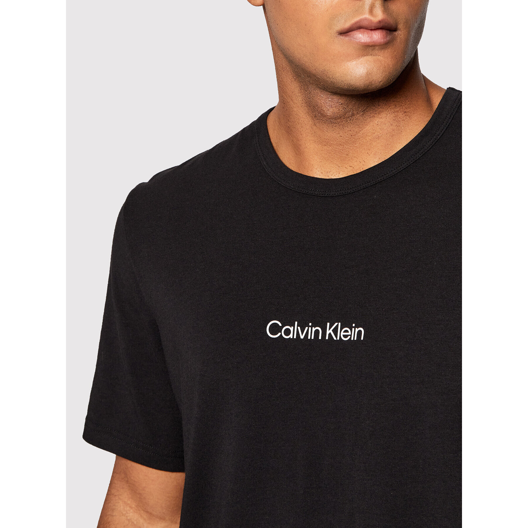 Calvin Klein Underwear Zgornji del pižame 000NM2170E Črna Relaxed Fit - Pepit.si