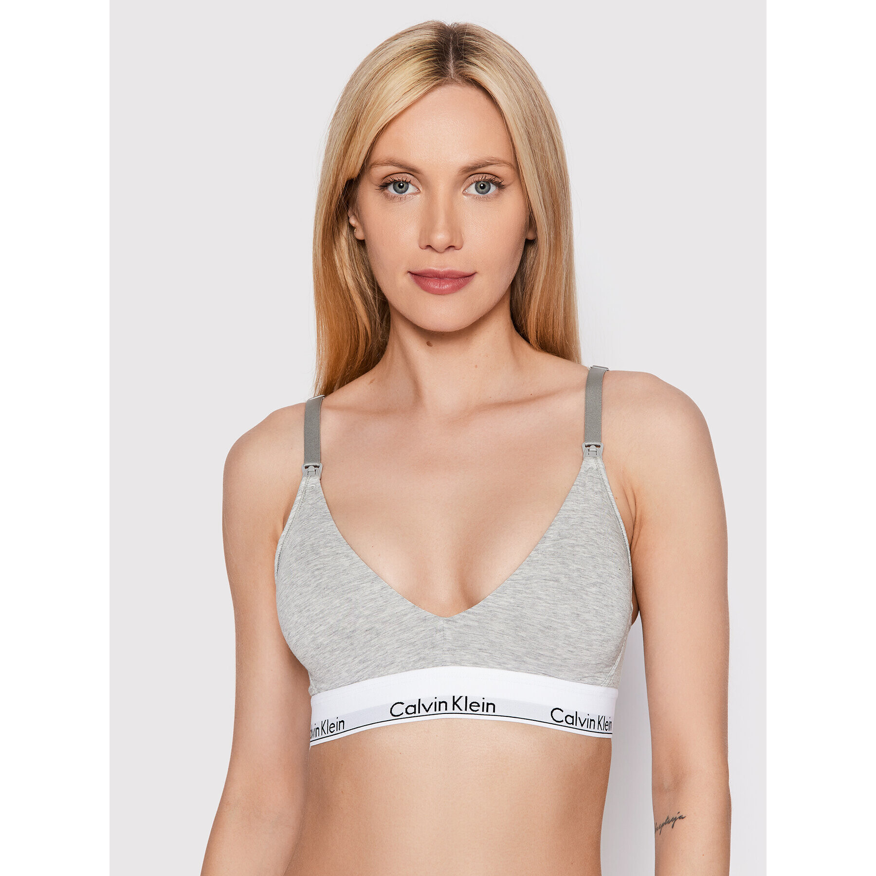 Calvin Klein Underwear Nederček za dojenje 000QF6218E Siva - Pepit.si