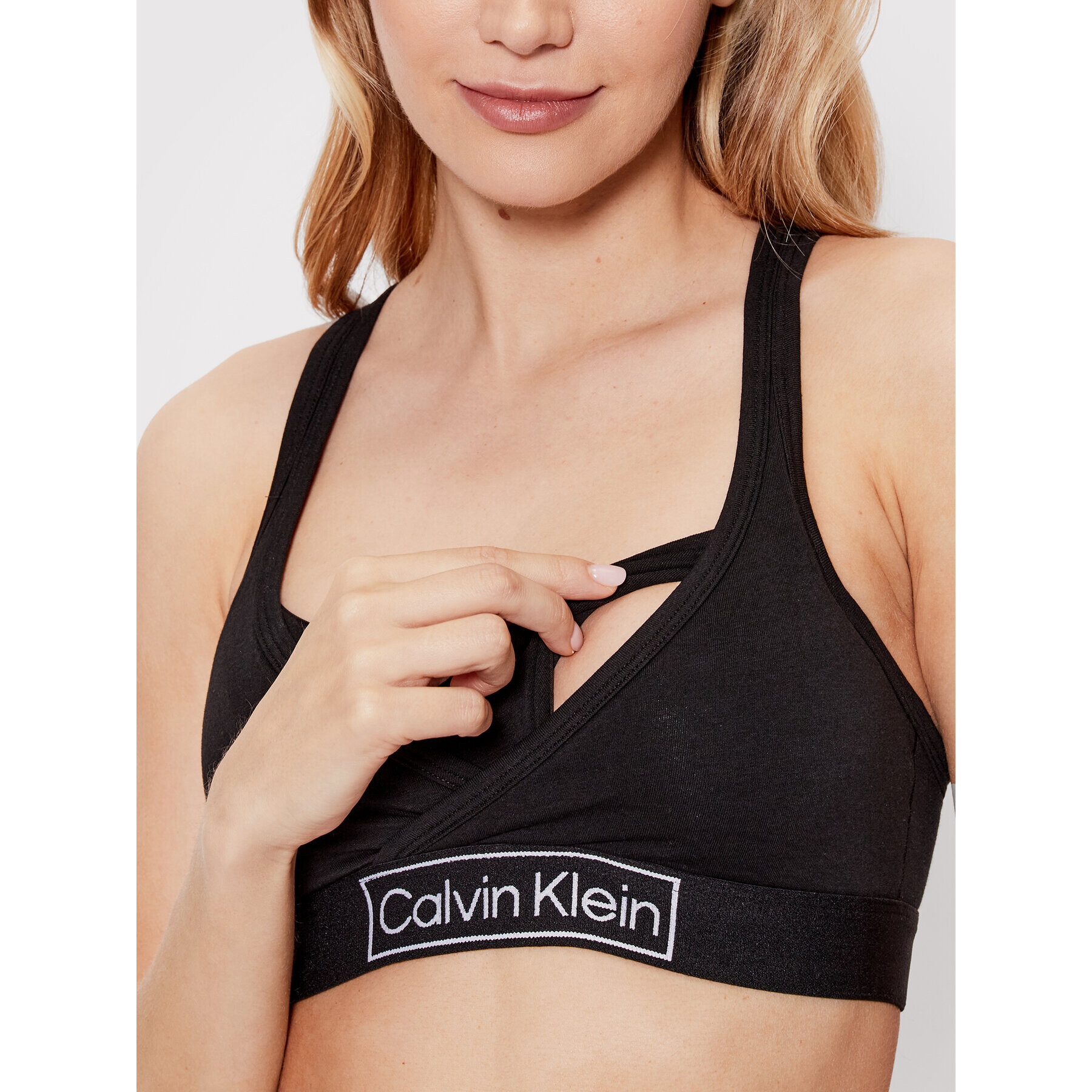 Calvin Klein Underwear Nederček za dojenje 000QF6752E Črna - Pepit.si