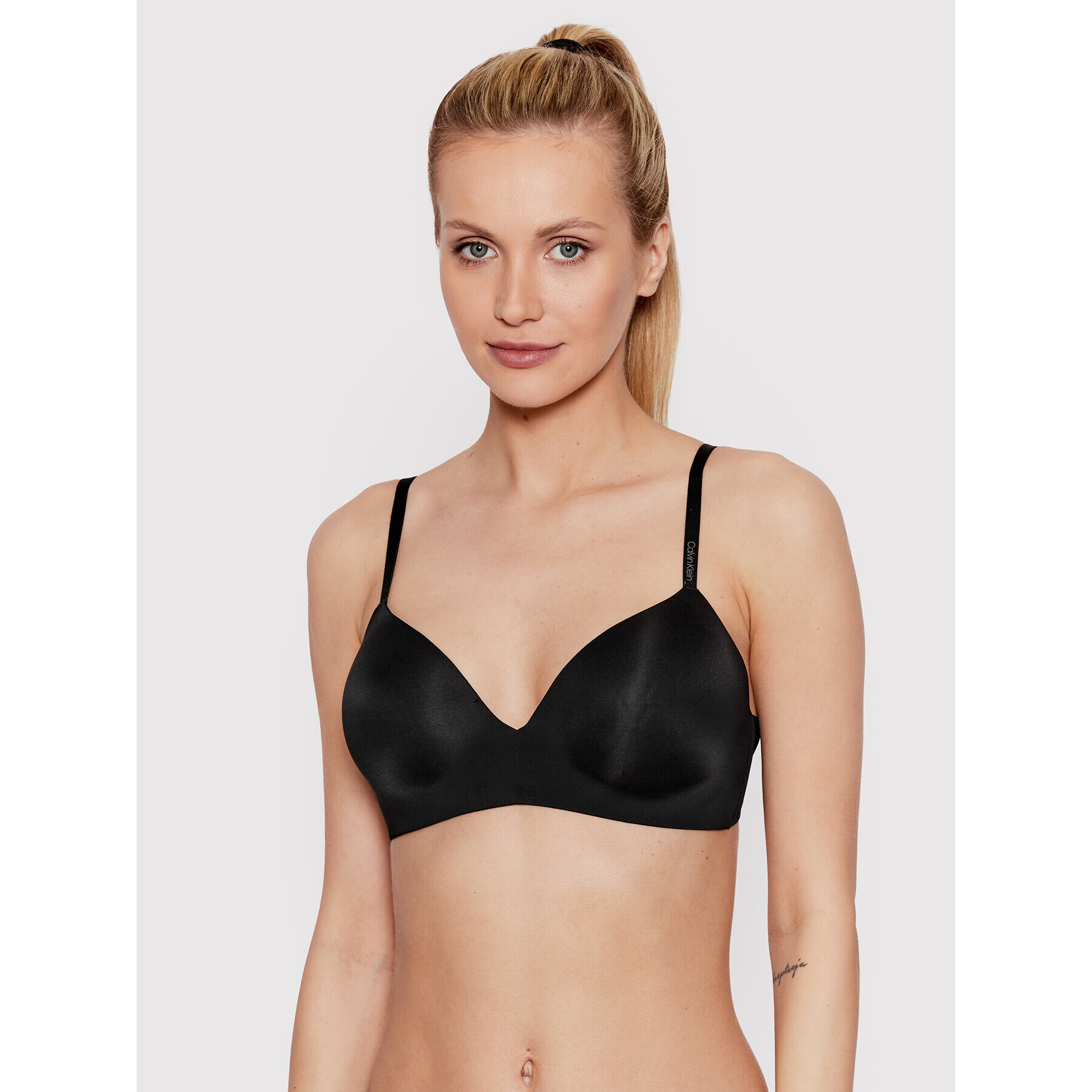 Calvin Klein Underwear Nedrček brez kosti 000QF4081E Črna - Pepit.si