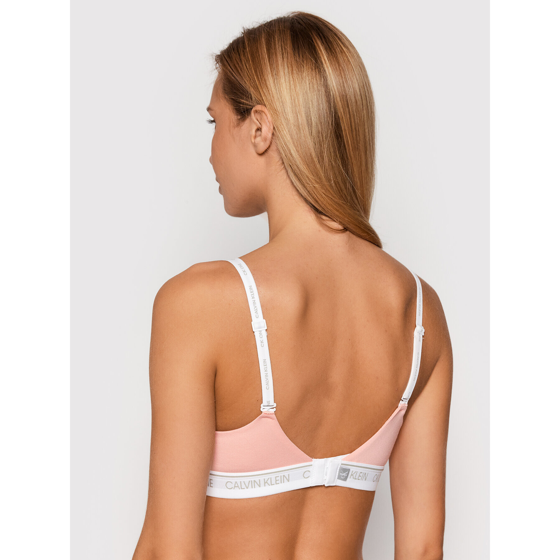 Calvin Klein Underwear Nedrček brez kosti 000QF6094E Roza - Pepit.si