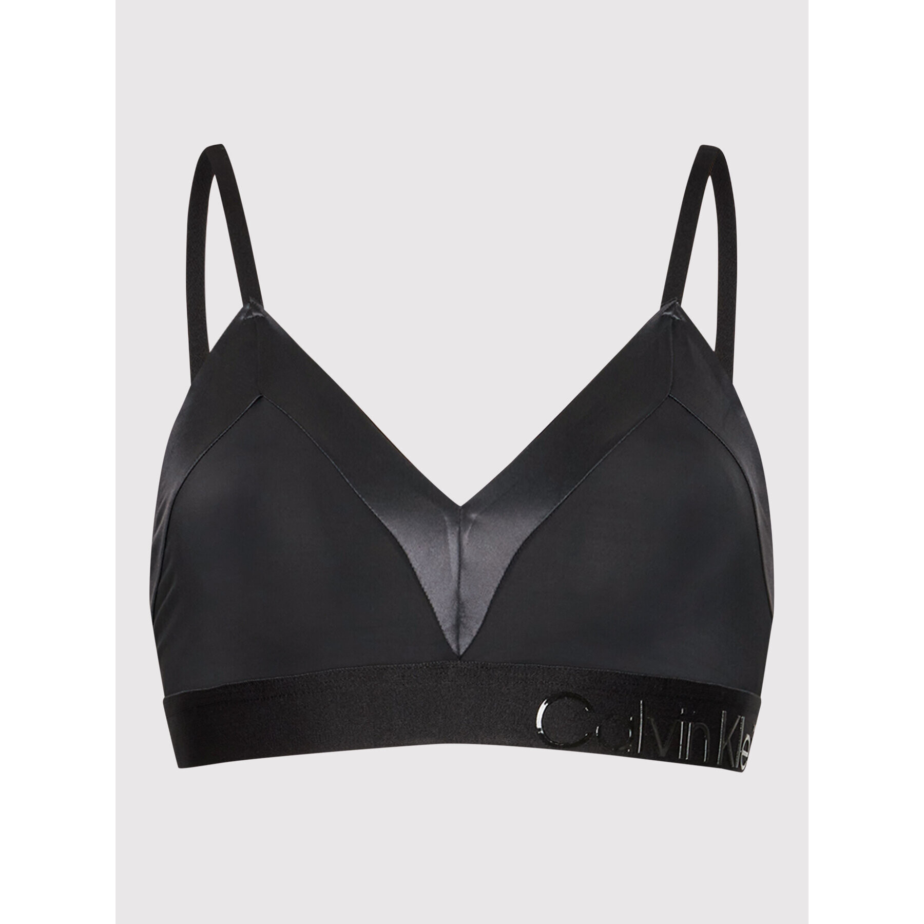 Calvin Klein Underwear Nedrček brez kosti 000QF6664E Črna - Pepit.si