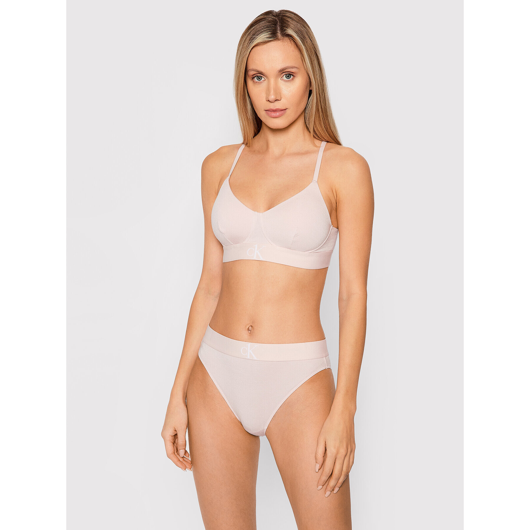 Calvin Klein Underwear Nedrček brez kosti 000QF6670E Roza - Pepit.si