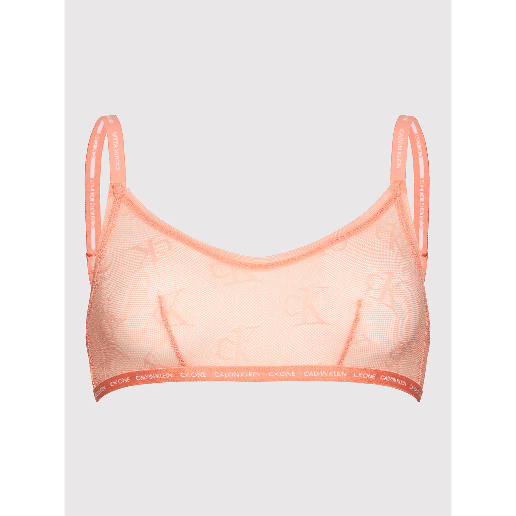 Calvin Klein Underwear Nedrček brez kosti 000QF6786E Oranžna - Pepit.si