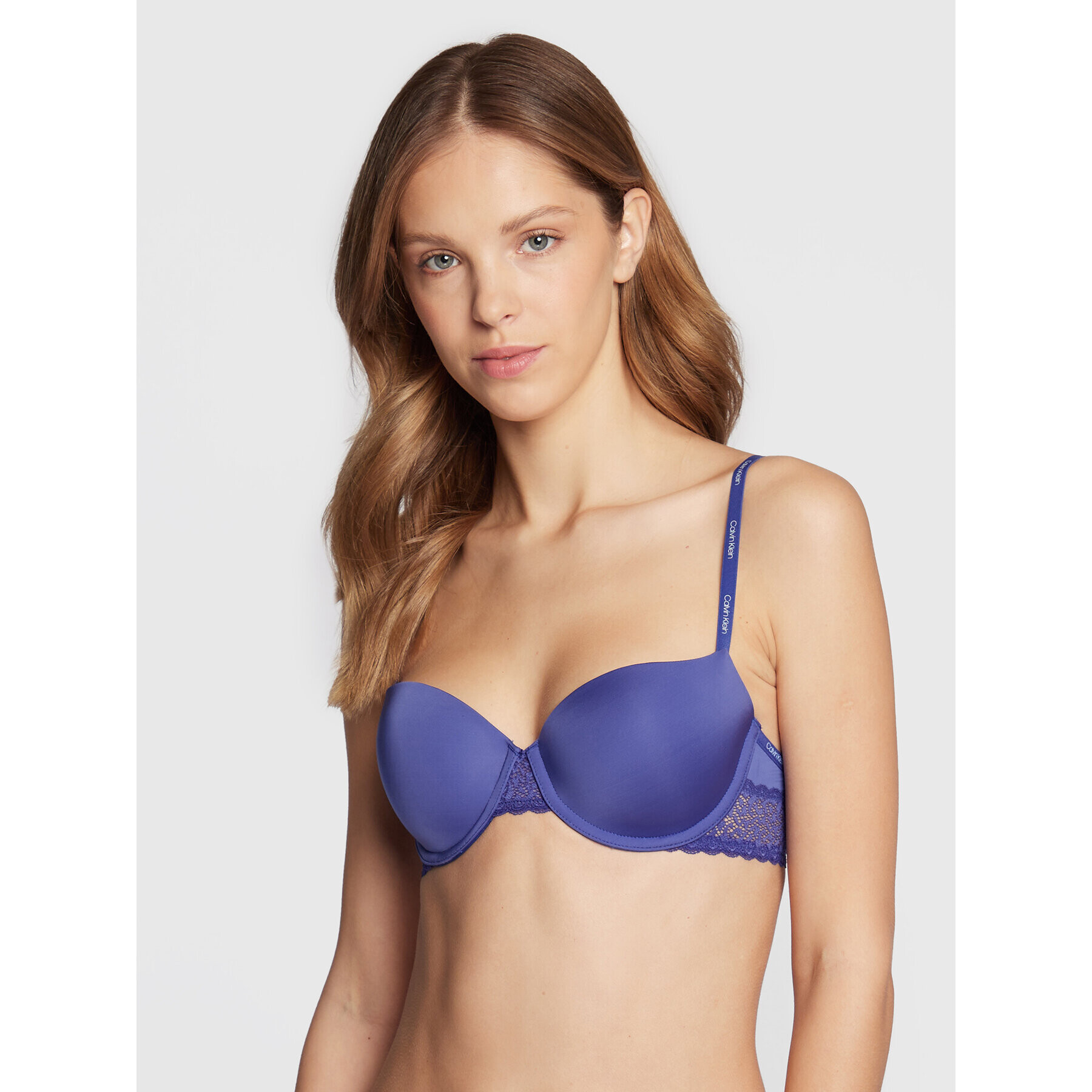 Calvin Klein Underwear Nedrček s kostjo 000QF5146E Modra - Pepit.si