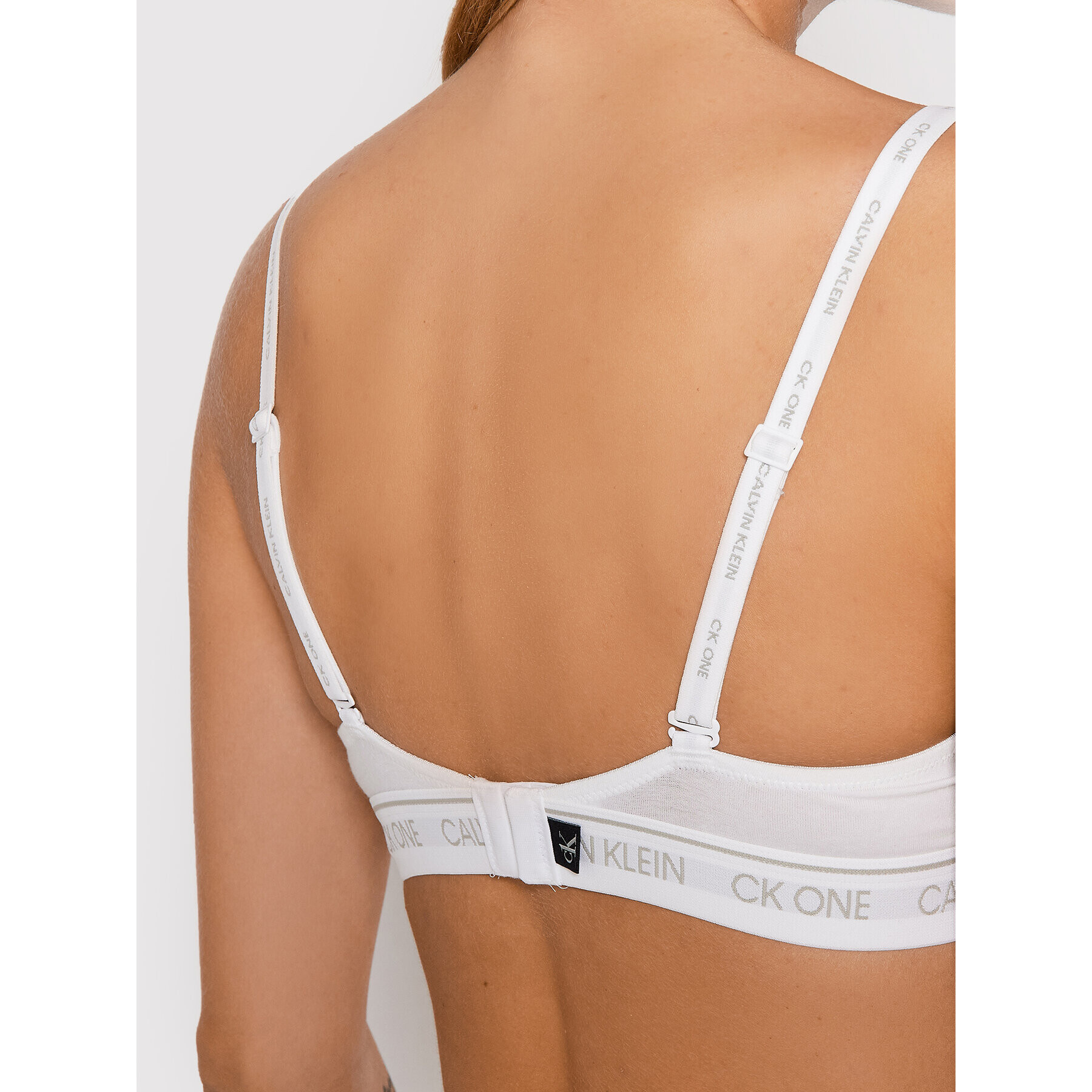 Calvin Klein Underwear Nedrček s kostjo 000QF5732E Bela - Pepit.si