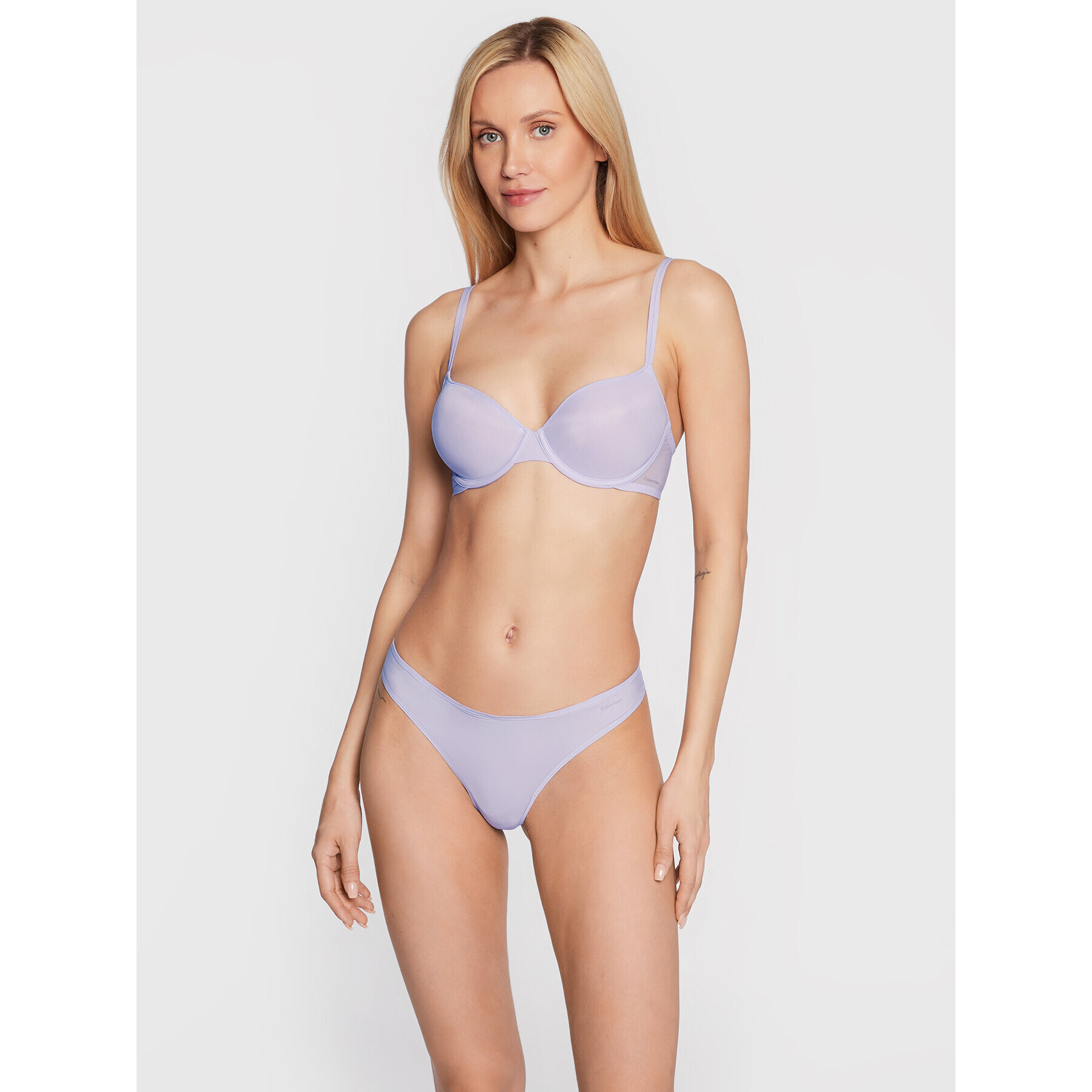 Calvin Klein Underwear Nedrček s kostjo 000QF6068E Vijolična - Pepit.si