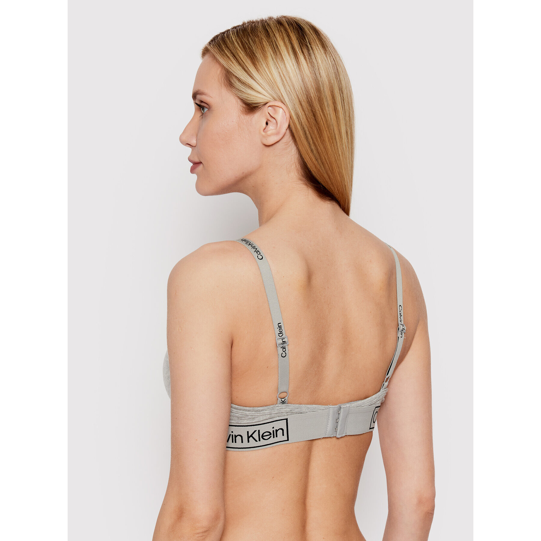 Calvin Klein Underwear Nedrček s kostjo 000QF6772E Siva - Pepit.si