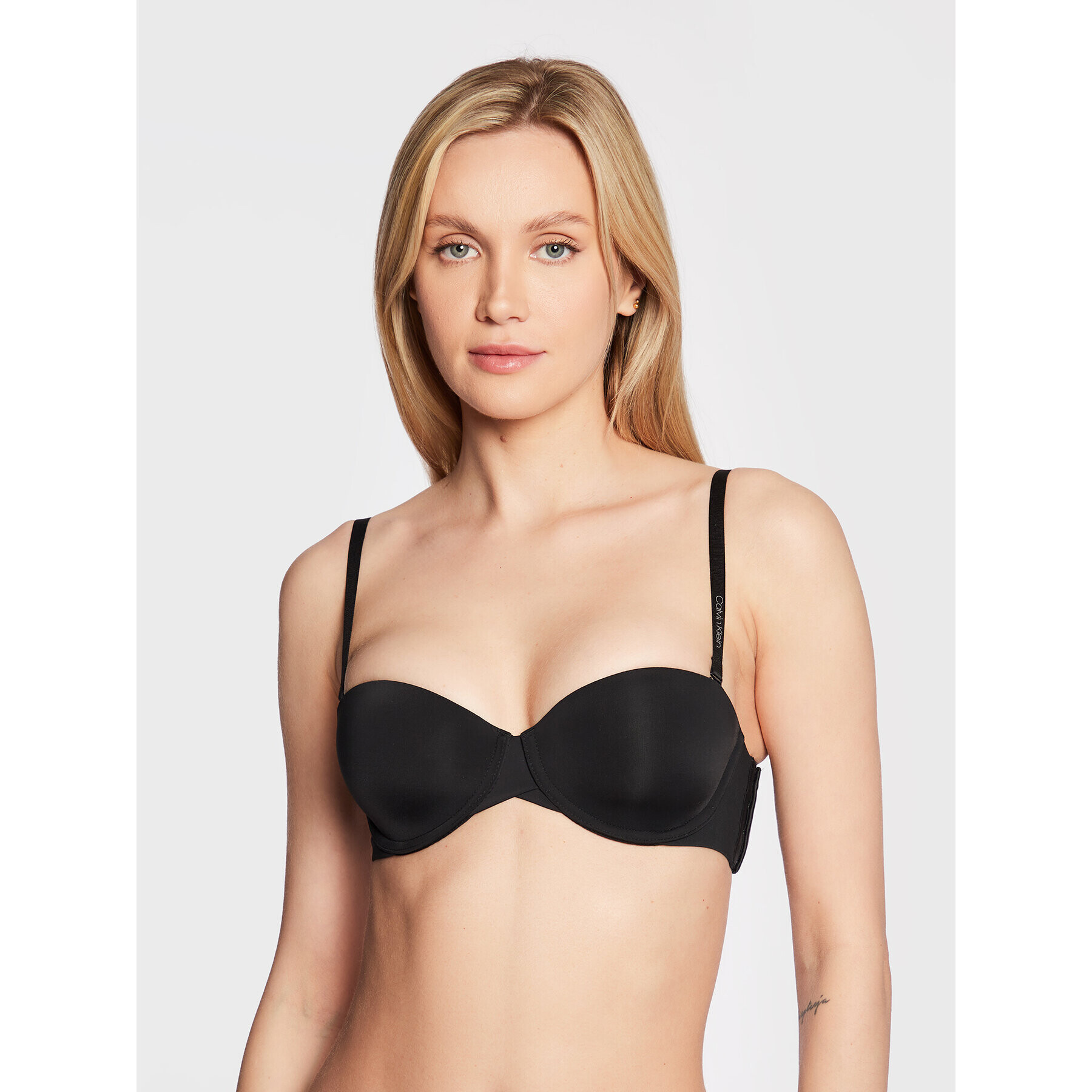 Calvin Klein Underwear Nedrček z oporo 000QF5748E Črna - Pepit.si