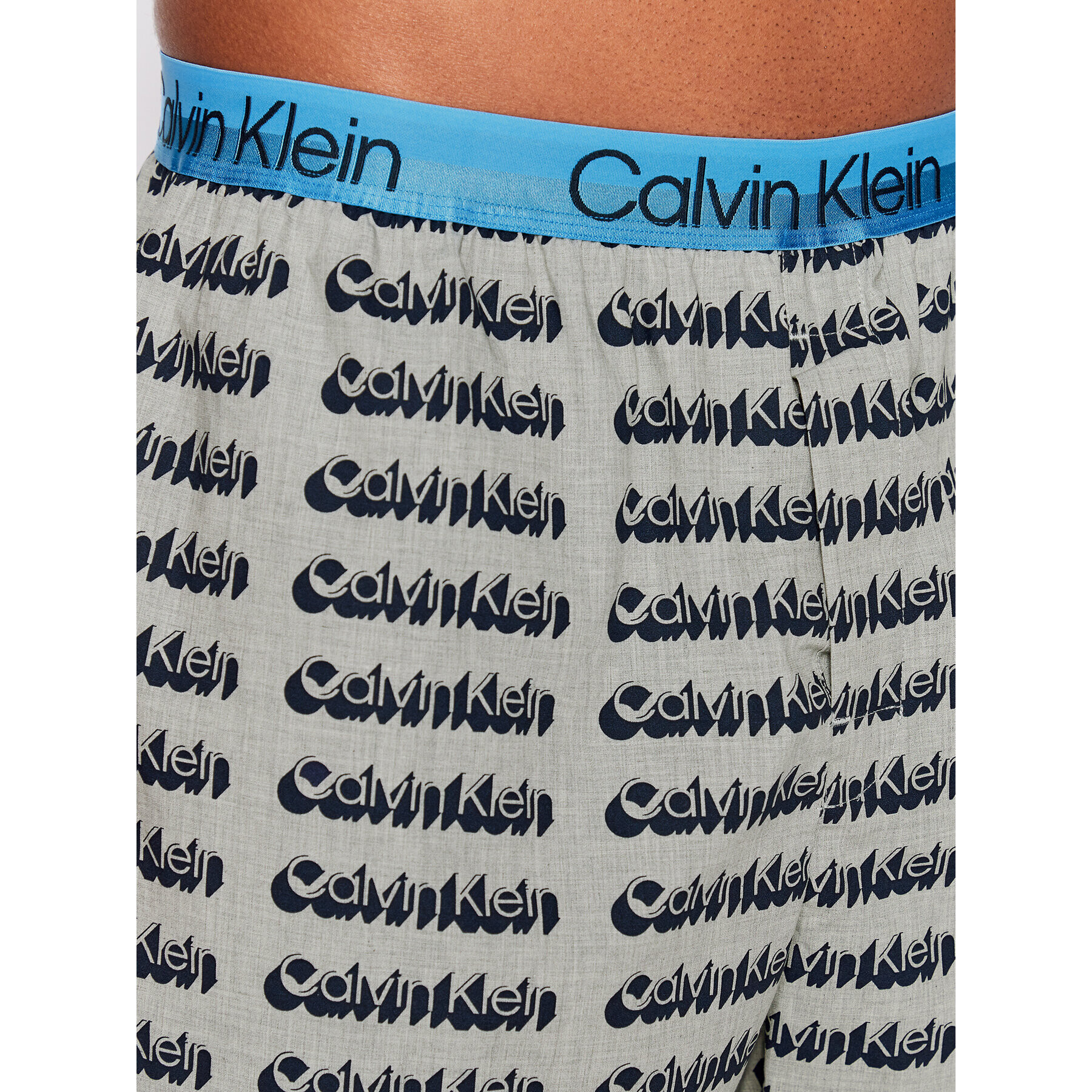 Calvin Klein Underwear Pižama 000NM2183E Modra Regular Fit - Pepit.si