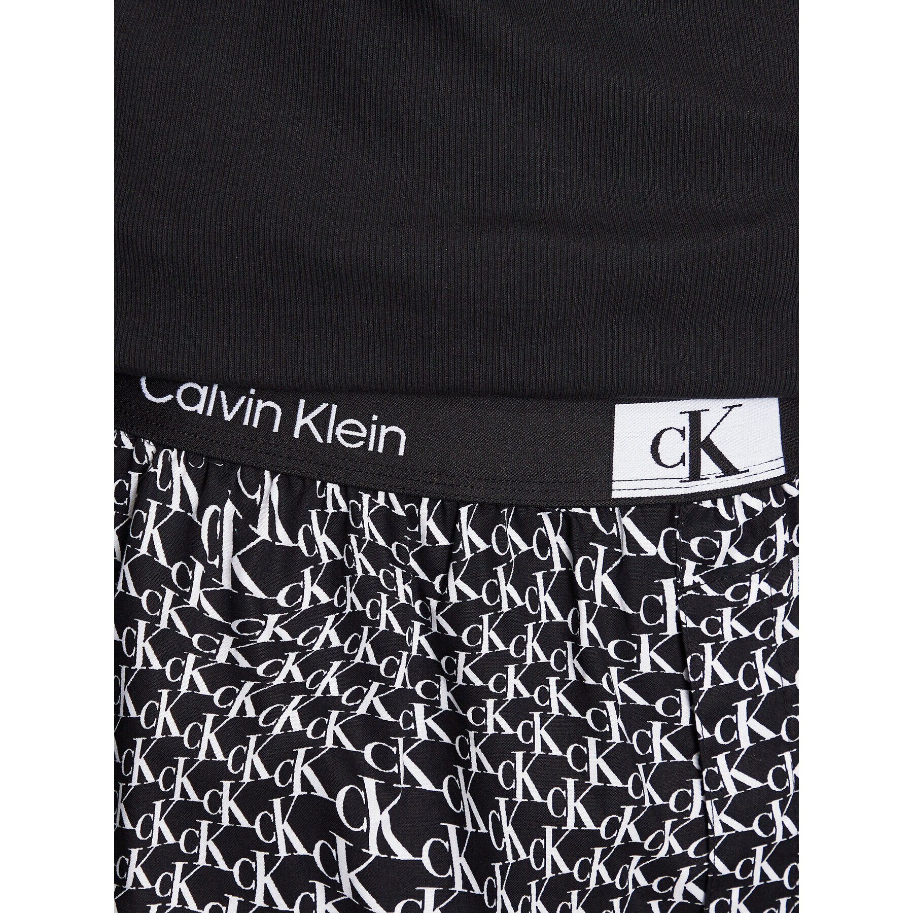 Calvin Klein Underwear Pižama 000NM2391E Črna Regular Fit - Pepit.si