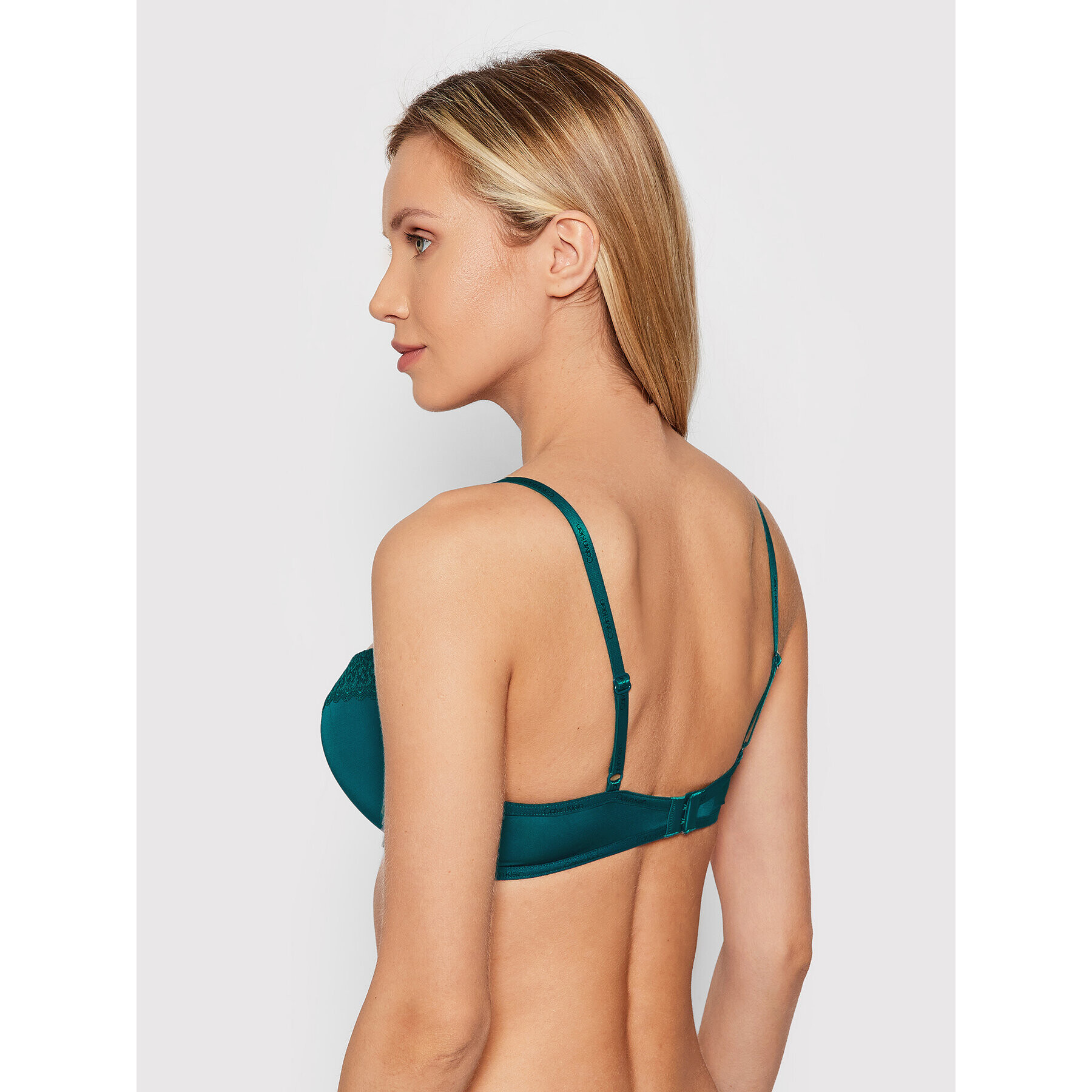 Calvin Klein Underwear Push-Up nedrček 000GF5145E Zelena - Pepit.si