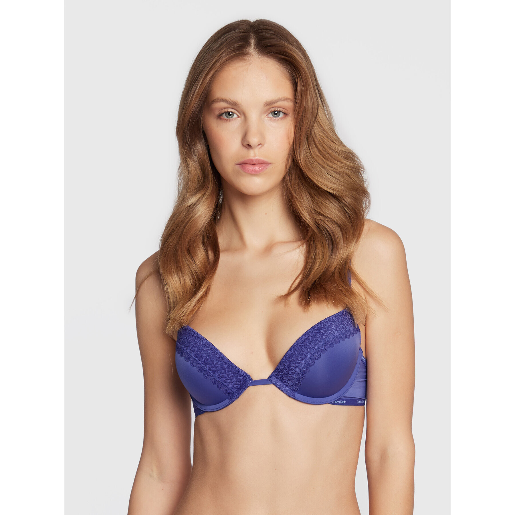 Calvin Klein Underwear Push-Up nedrček 000QF5145E Modra - Pepit.si