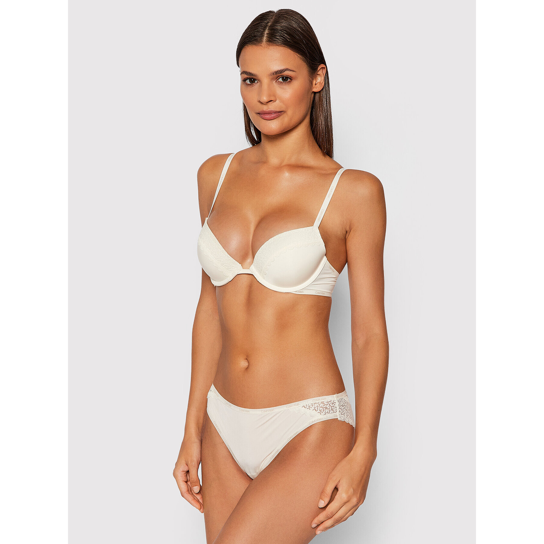 Calvin Klein Underwear Push-Up nedrček 000QF5145E Rumena - Pepit.si