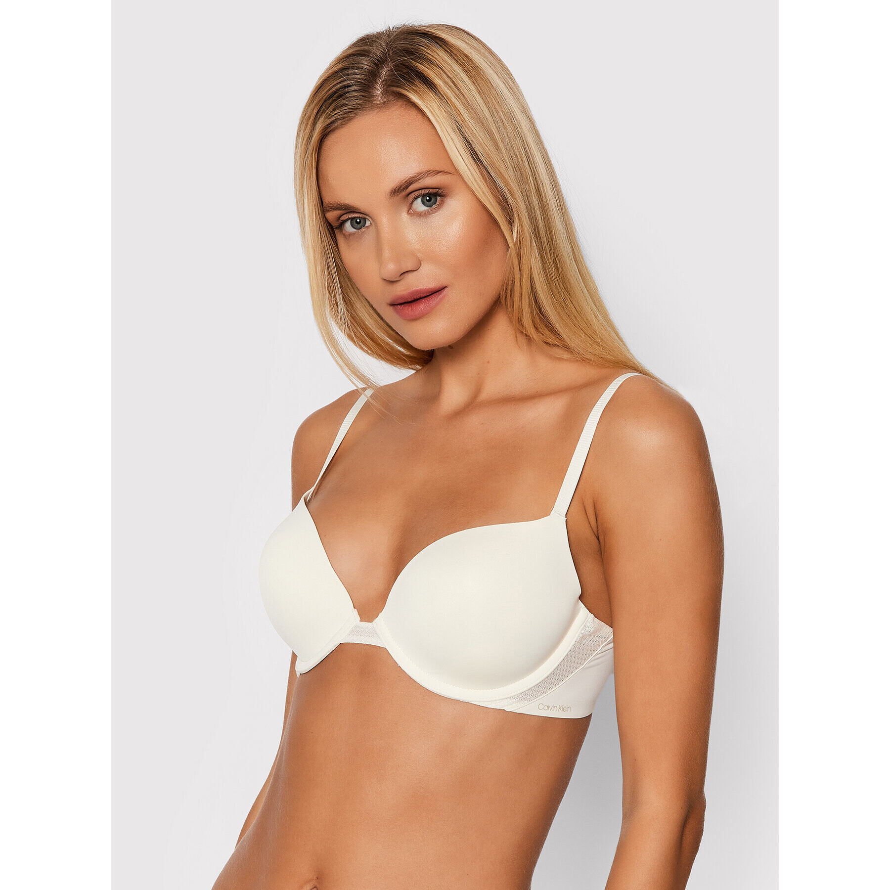 Calvin Klein Underwear Push-Up nedrček 000QF5613E Bež - Pepit.si