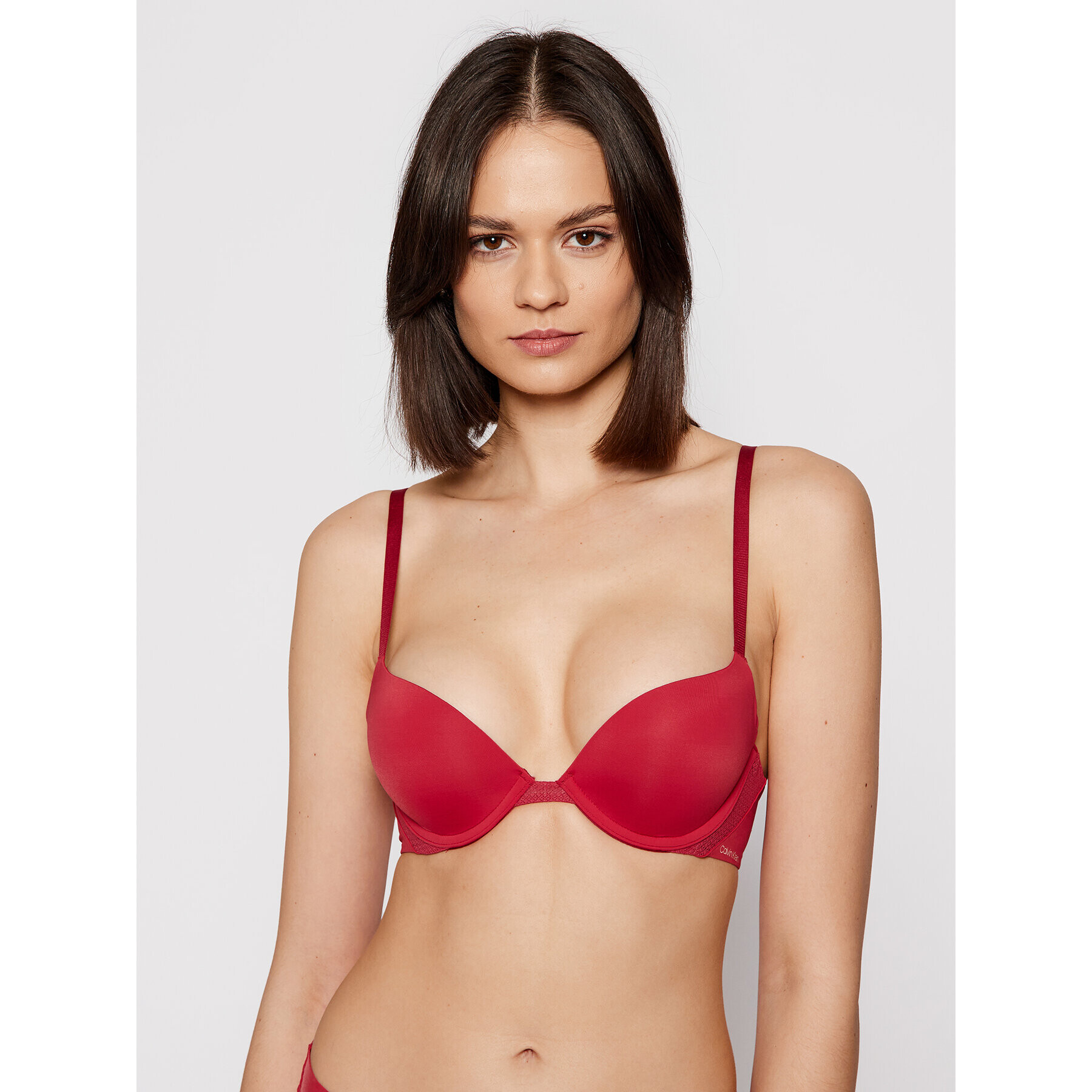 Calvin Klein Underwear Push-Up nedrček 000QF5613E Rdeča - Pepit.si