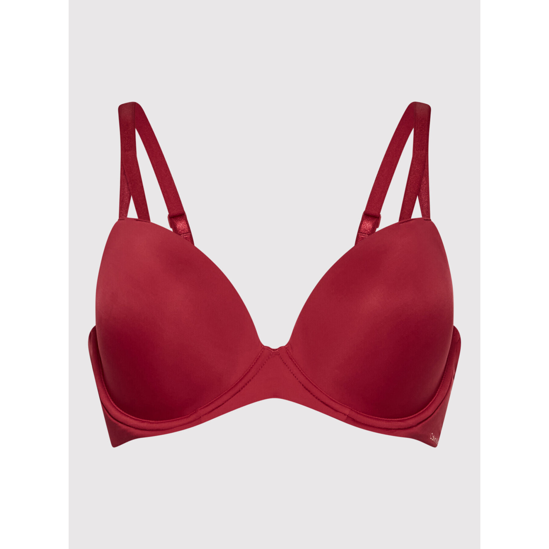 Calvin Klein Underwear Push-Up nedrček 000QF6016E Bordo rdeča - Pepit.si