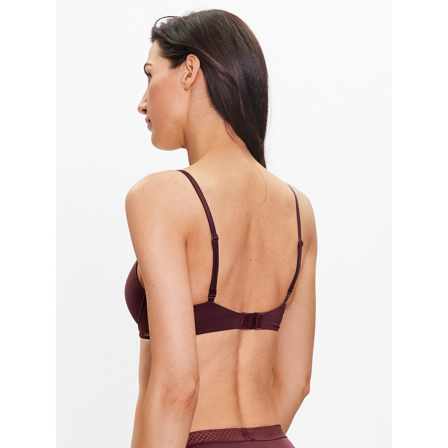 Calvin Klein Underwear Push-Up nedrček 000QF6016E Bordo rdeča - Pepit.si