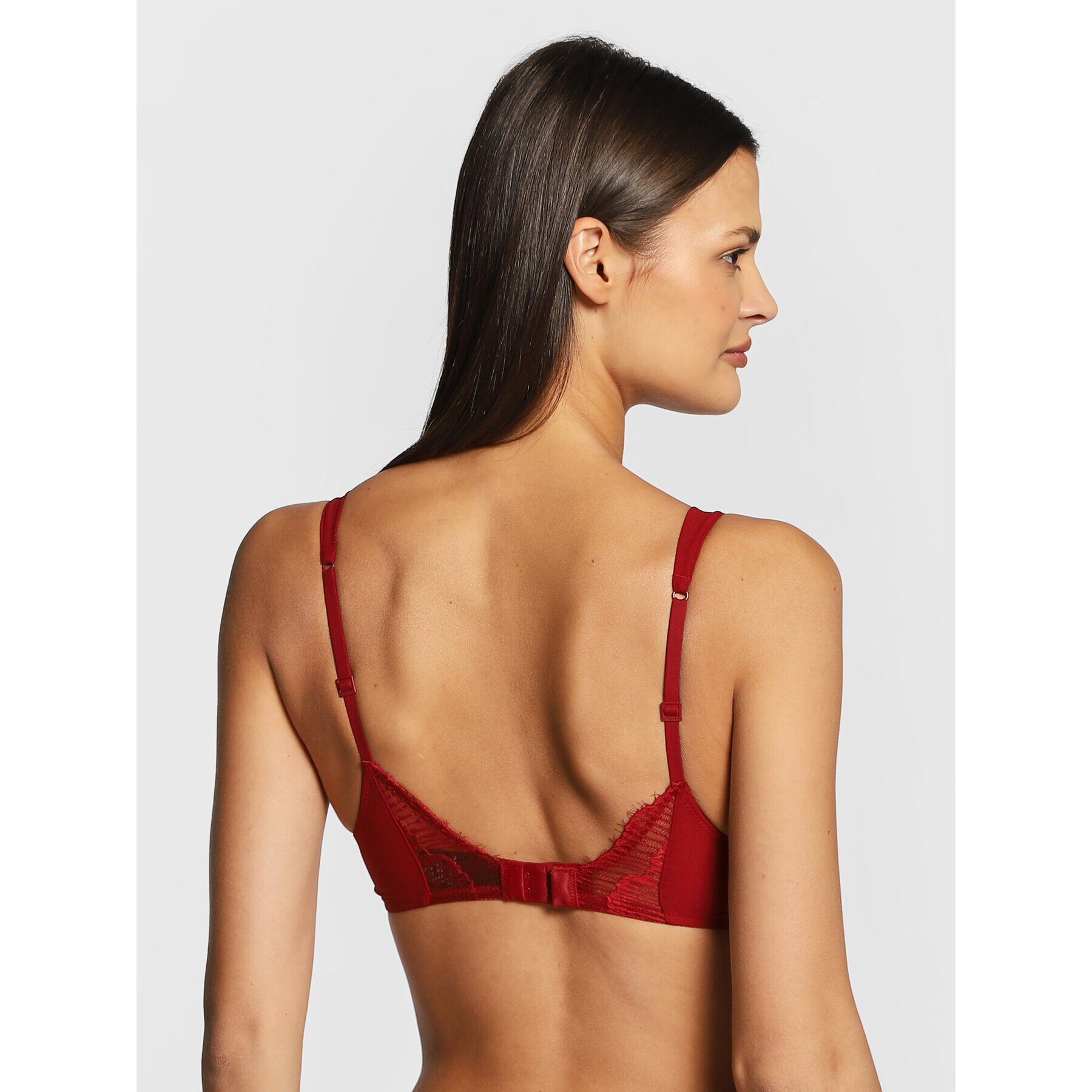 Calvin Klein Underwear Push-Up nedrček 000QF6953E Rdeča - Pepit.si