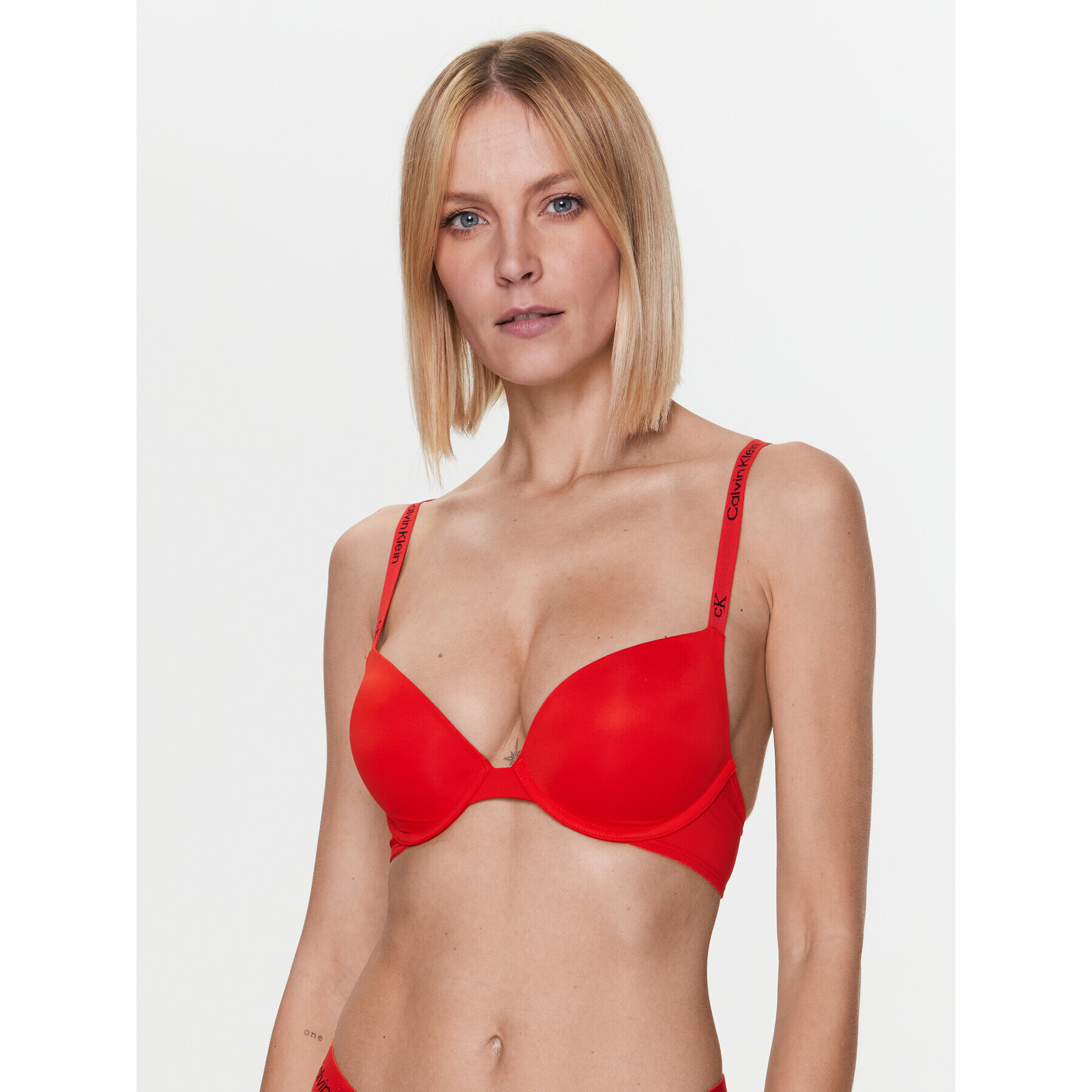 Calvin Klein Underwear Push-Up nedrček 000QF7252E Rdeča - Pepit.si