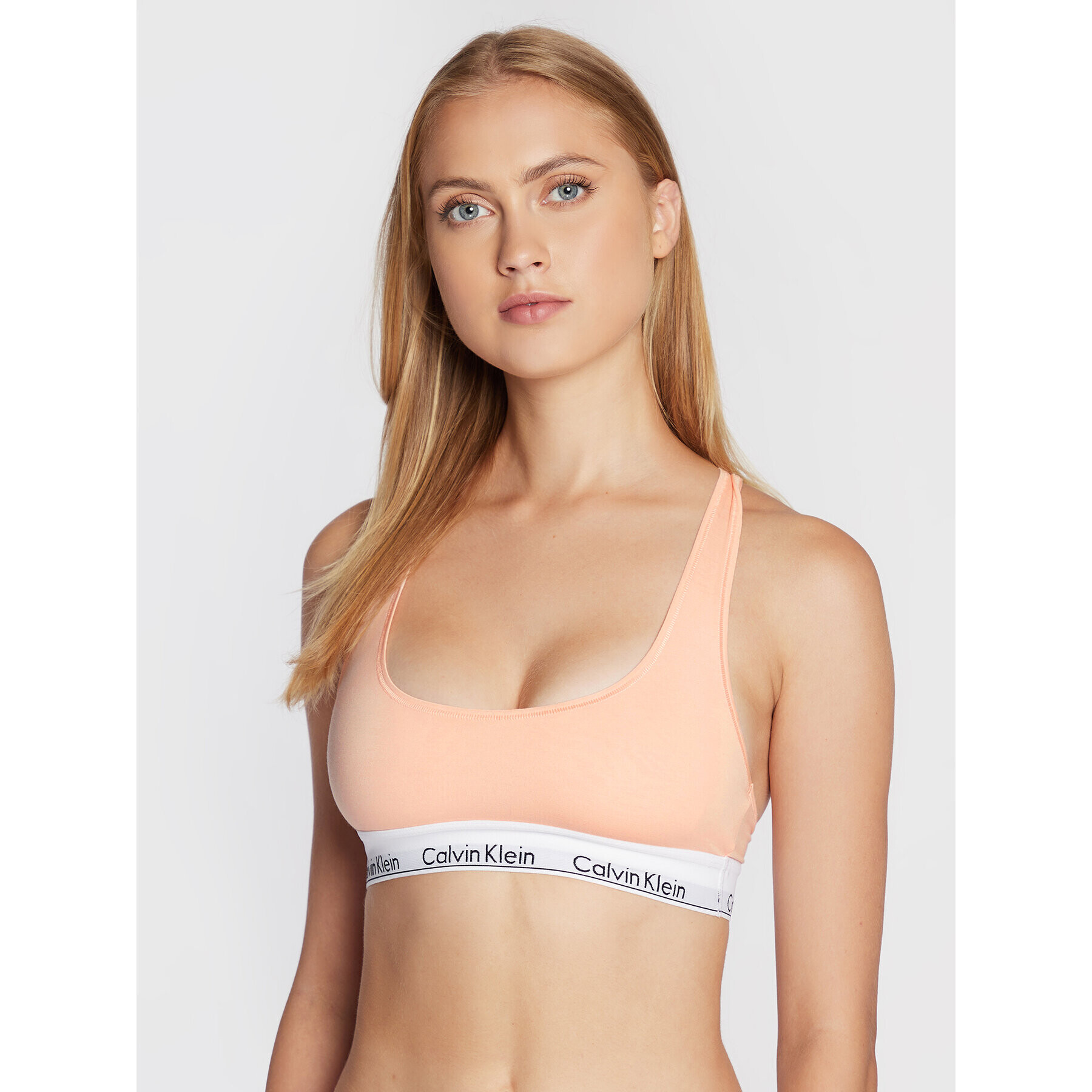 Calvin Klein Underwear Top nedrček 0000F3785E Oranžna - Pepit.si