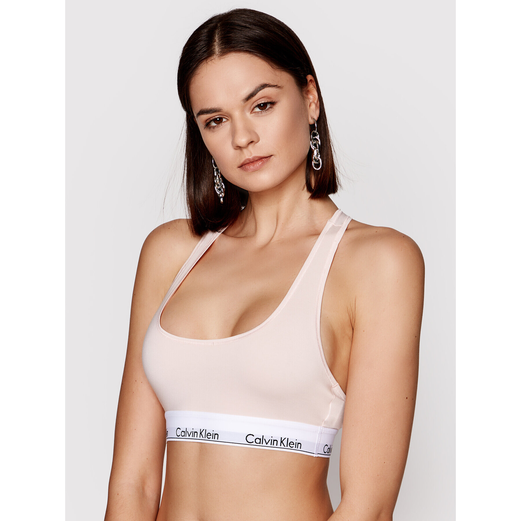 Calvin Klein Underwear Top nedrček 0000F3785E Roza - Pepit.si