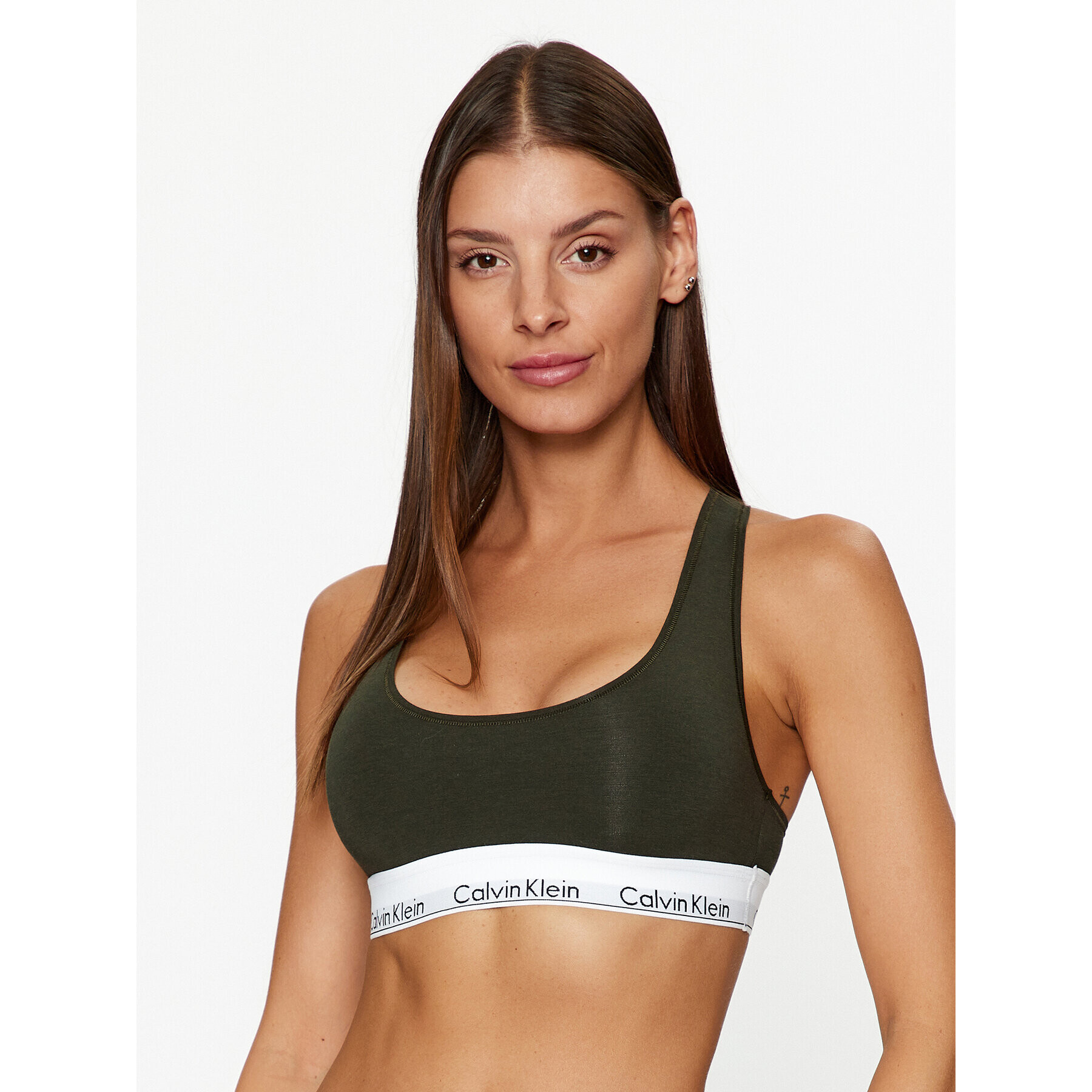 Calvin Klein Underwear Top nedrček 0000F3785E Zelena - Pepit.si