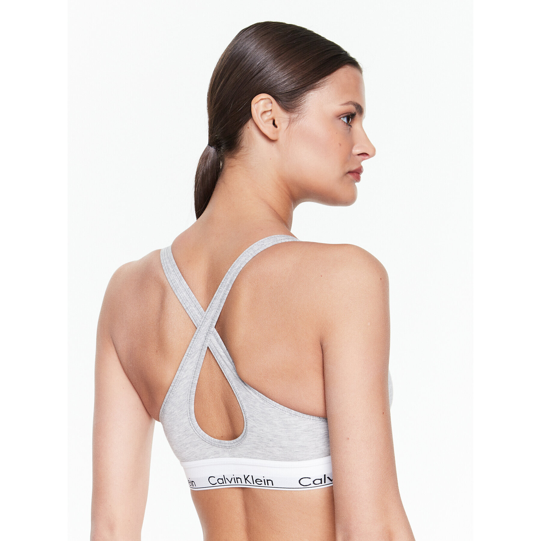 Calvin Klein Underwear Top nedrček 000QF1654E Siva - Pepit.si