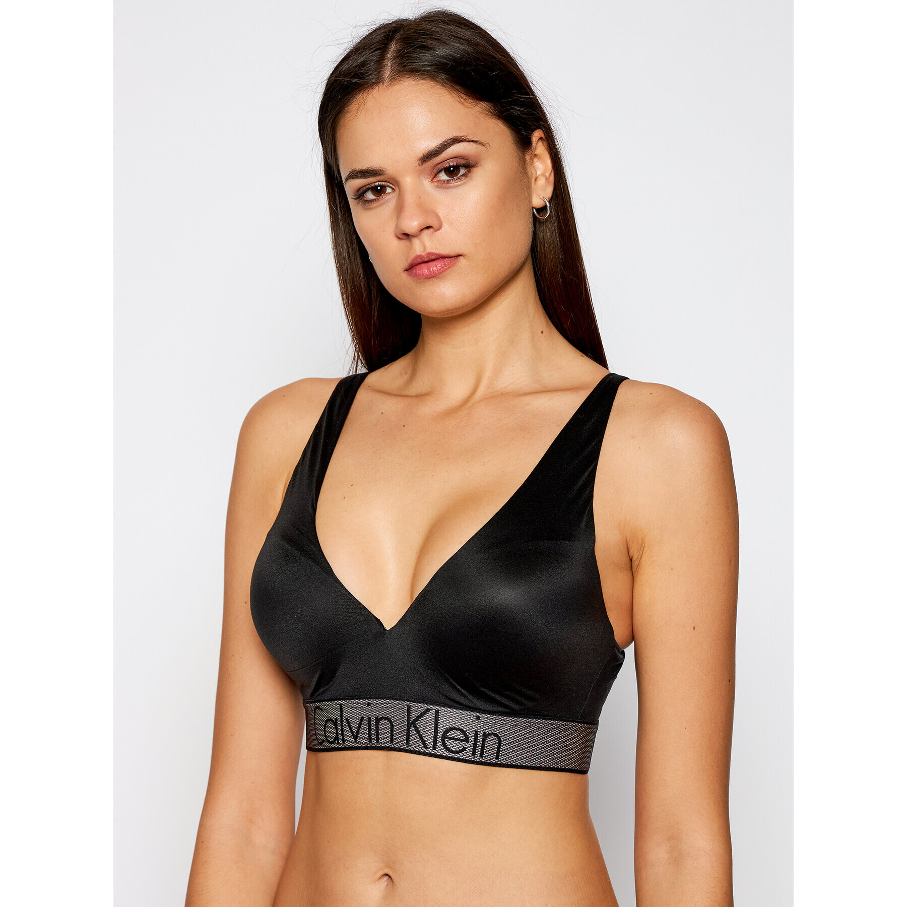 Calvin Klein Underwear Top nedrček 000QF4052E Črna - Pepit.si