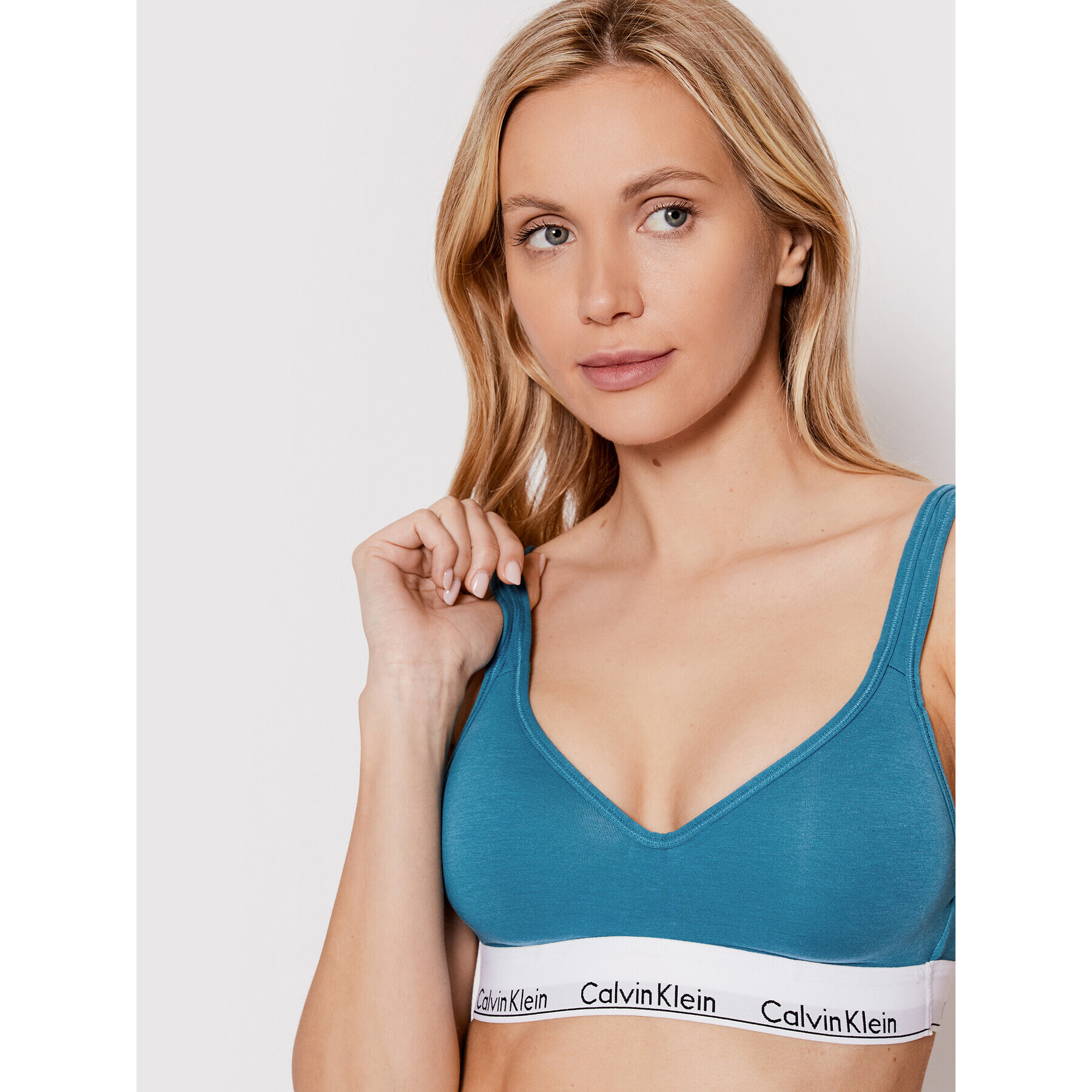 Calvin Klein Underwear Top nedrček 000QF5490E Modra - Pepit.si