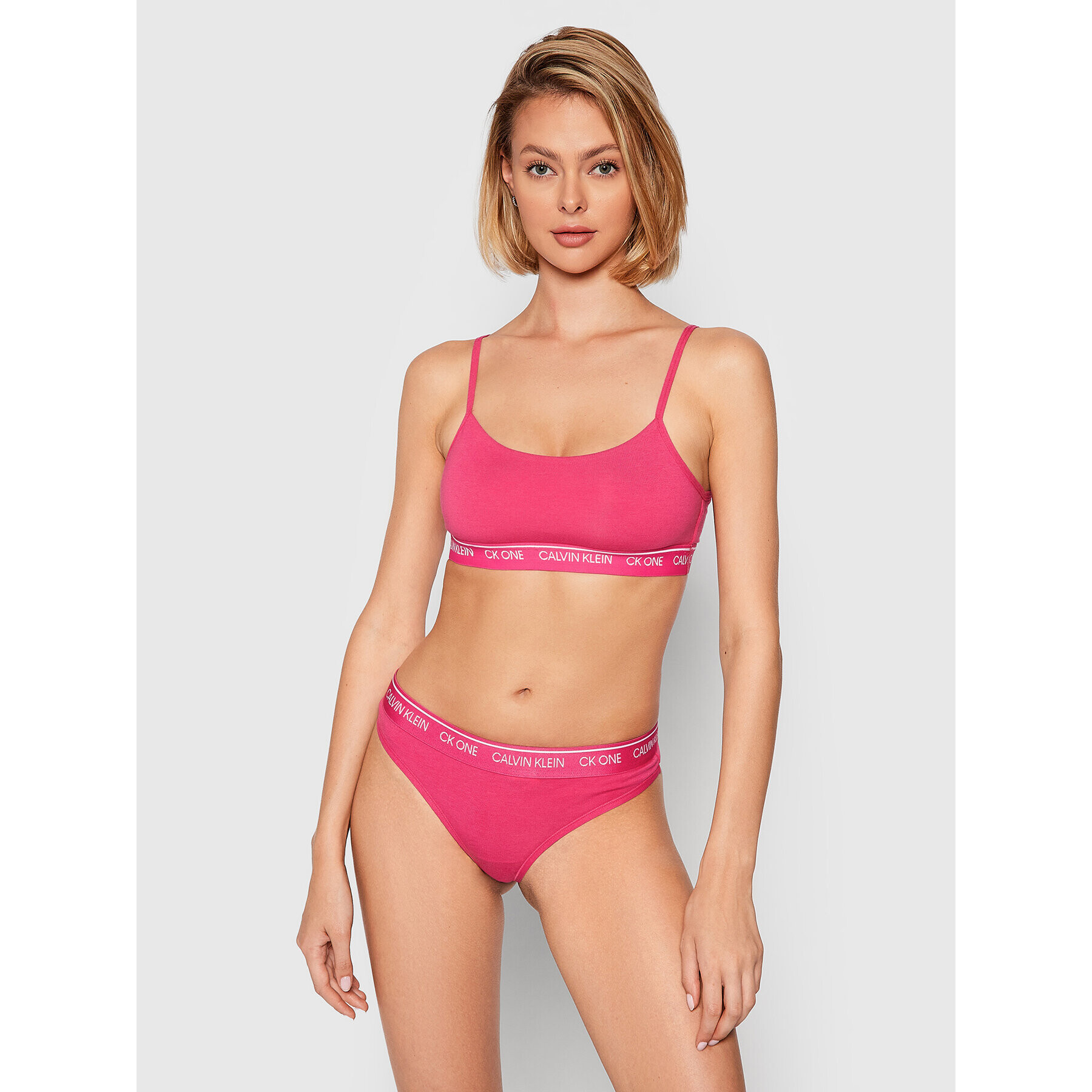 Calvin Klein Underwear Top nedrček 000QF5727E Roza - Pepit.si