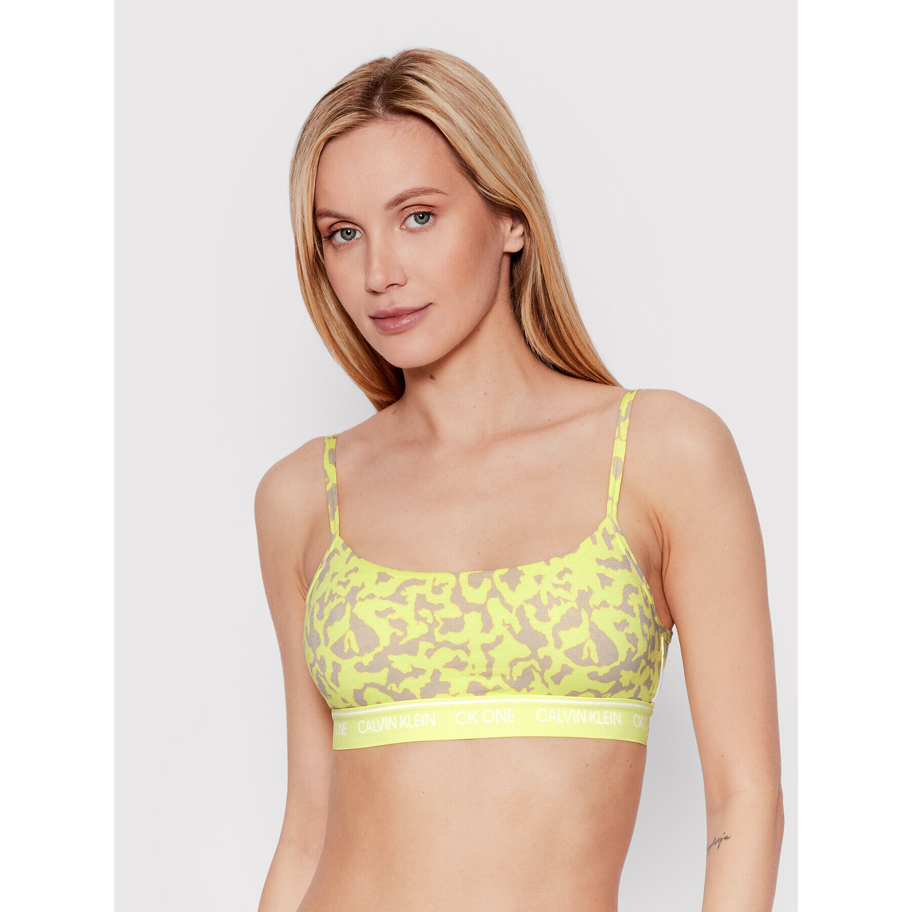 Calvin Klein Underwear Top nedrček 000QF5727E Zelena - Pepit.si