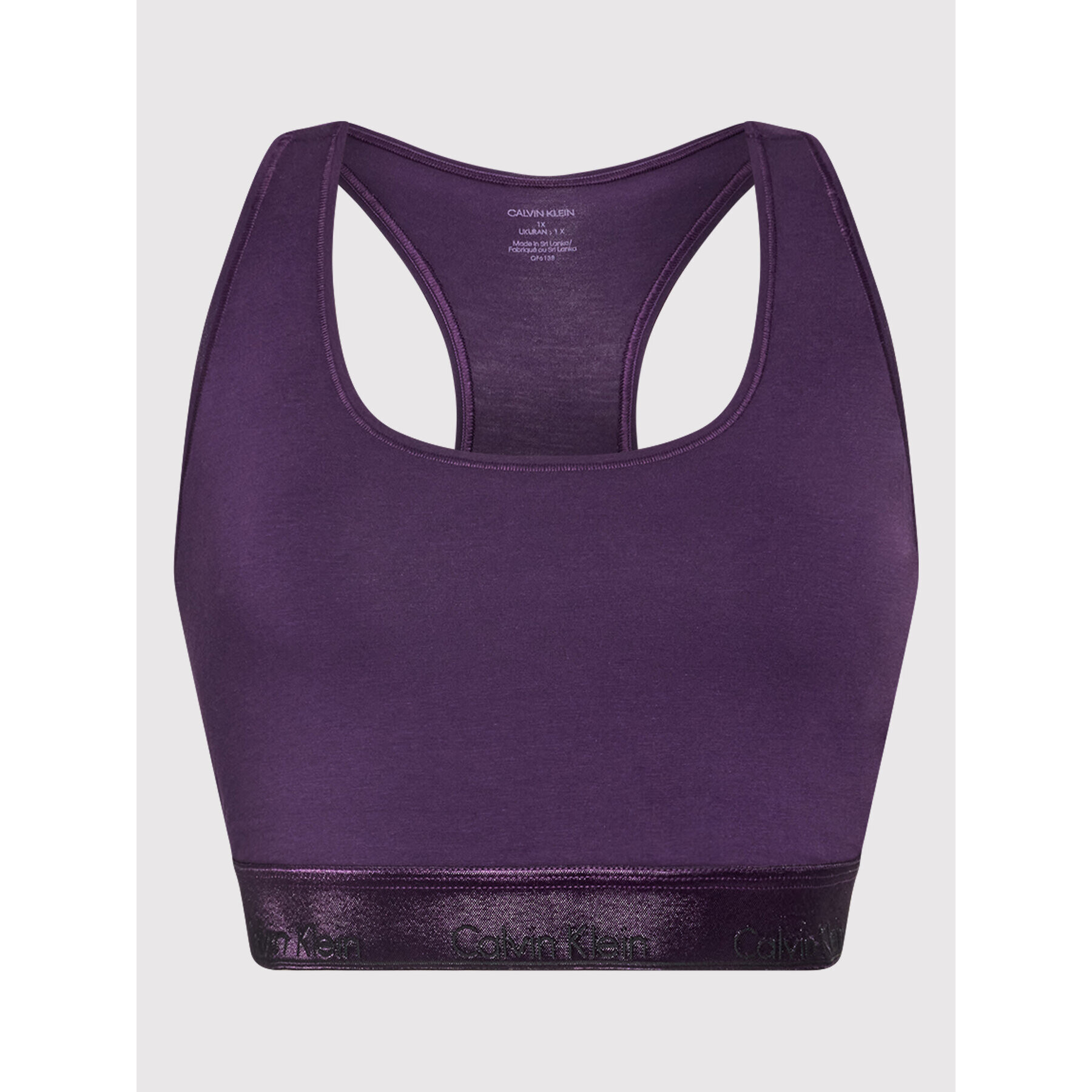 Calvin Klein Underwear Top nedrček 000QF6138E Vijolična - Pepit.si