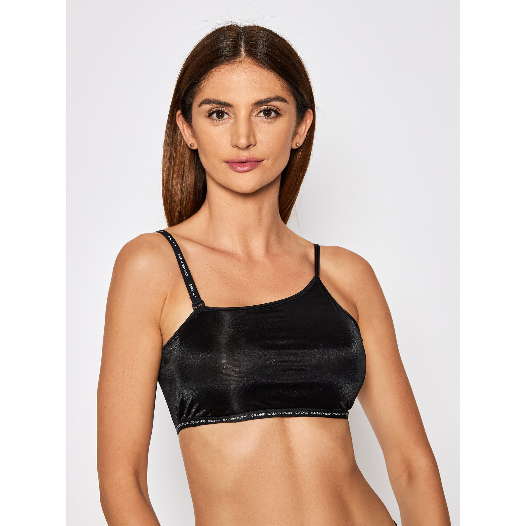 Calvin Klein Underwear Top nedrček 000QF6522E Črna - Pepit.si