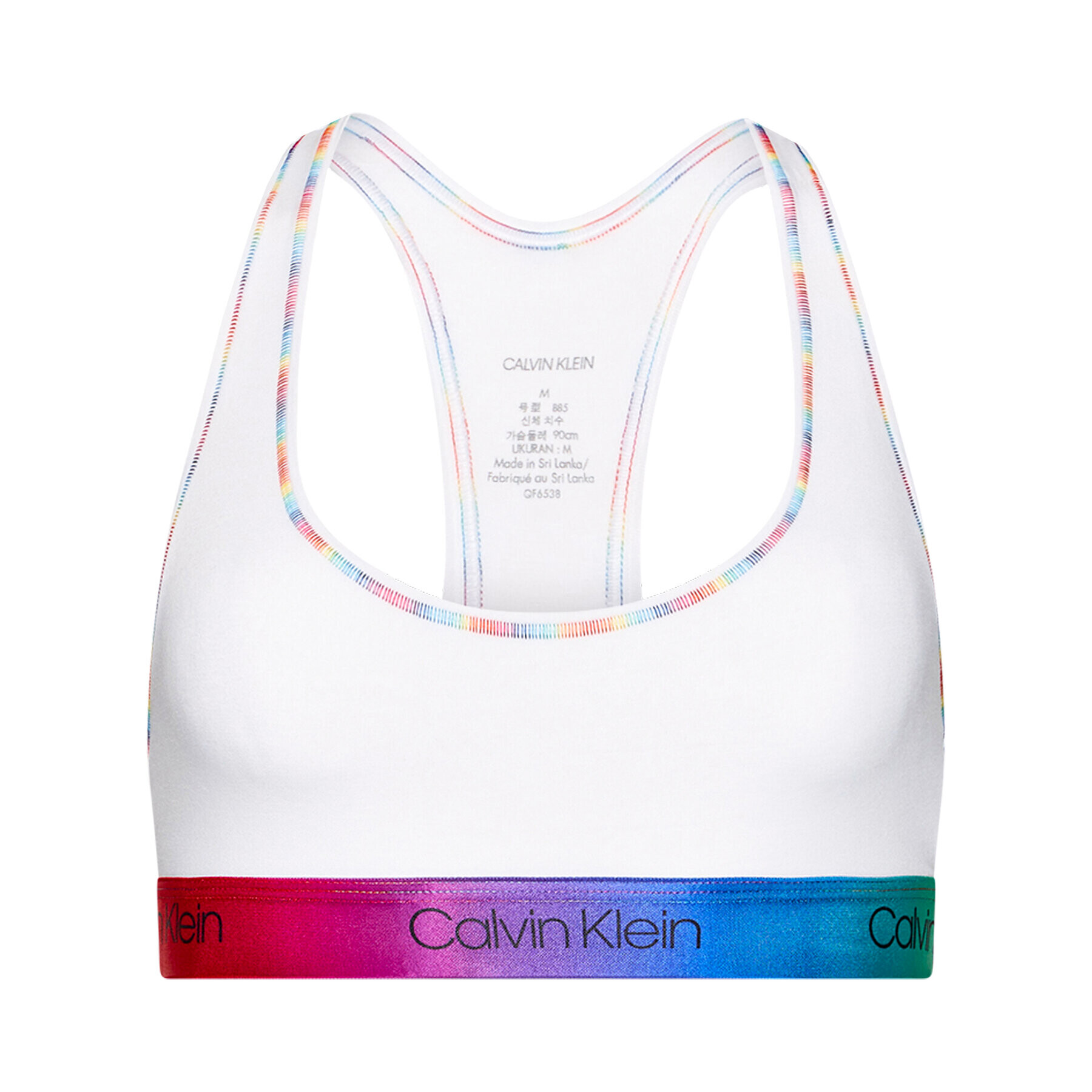 Calvin Klein Underwear Top nedrček 000QF6538E Bela - Pepit.si