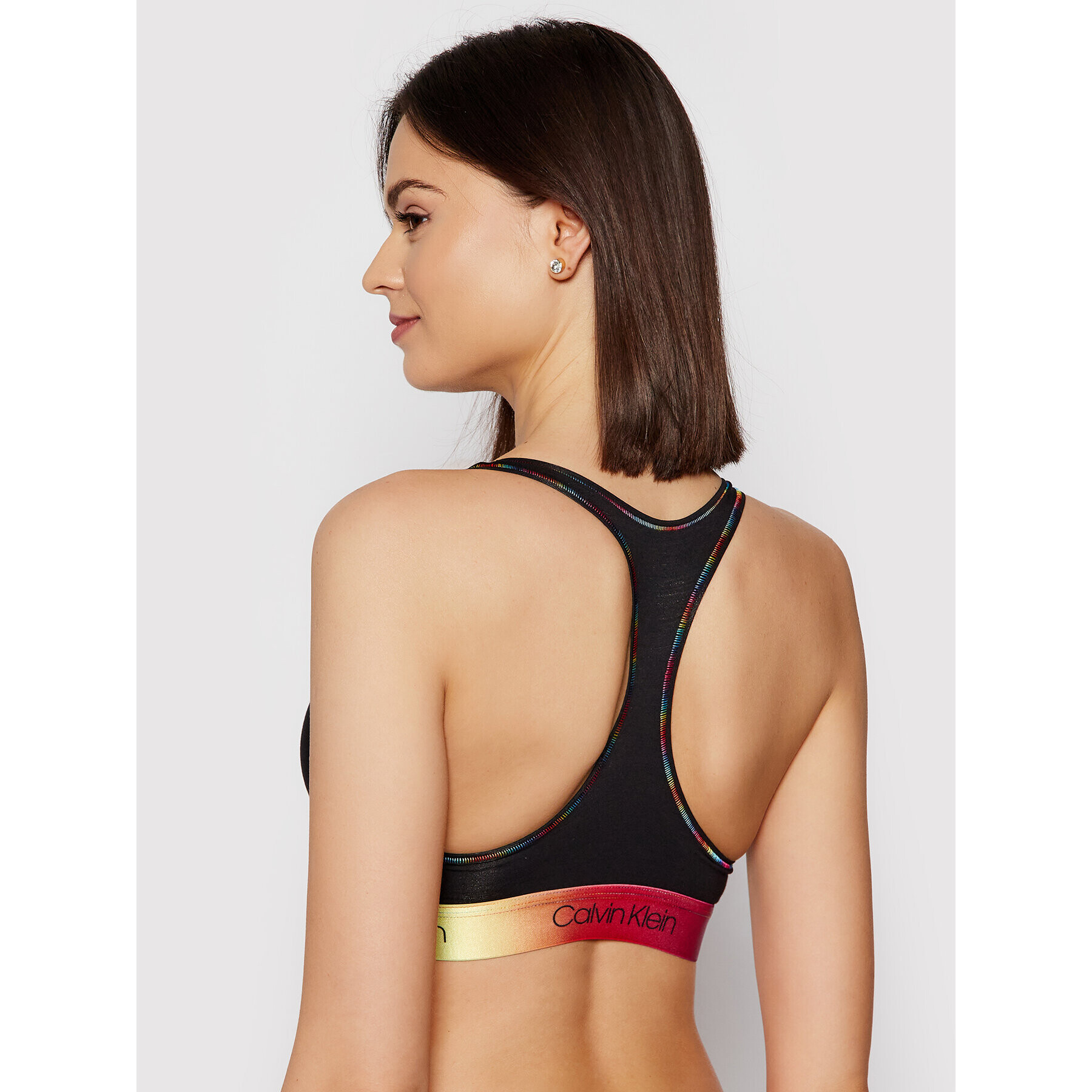 Calvin Klein Underwear Top nedrček 000QF6538E Črna - Pepit.si